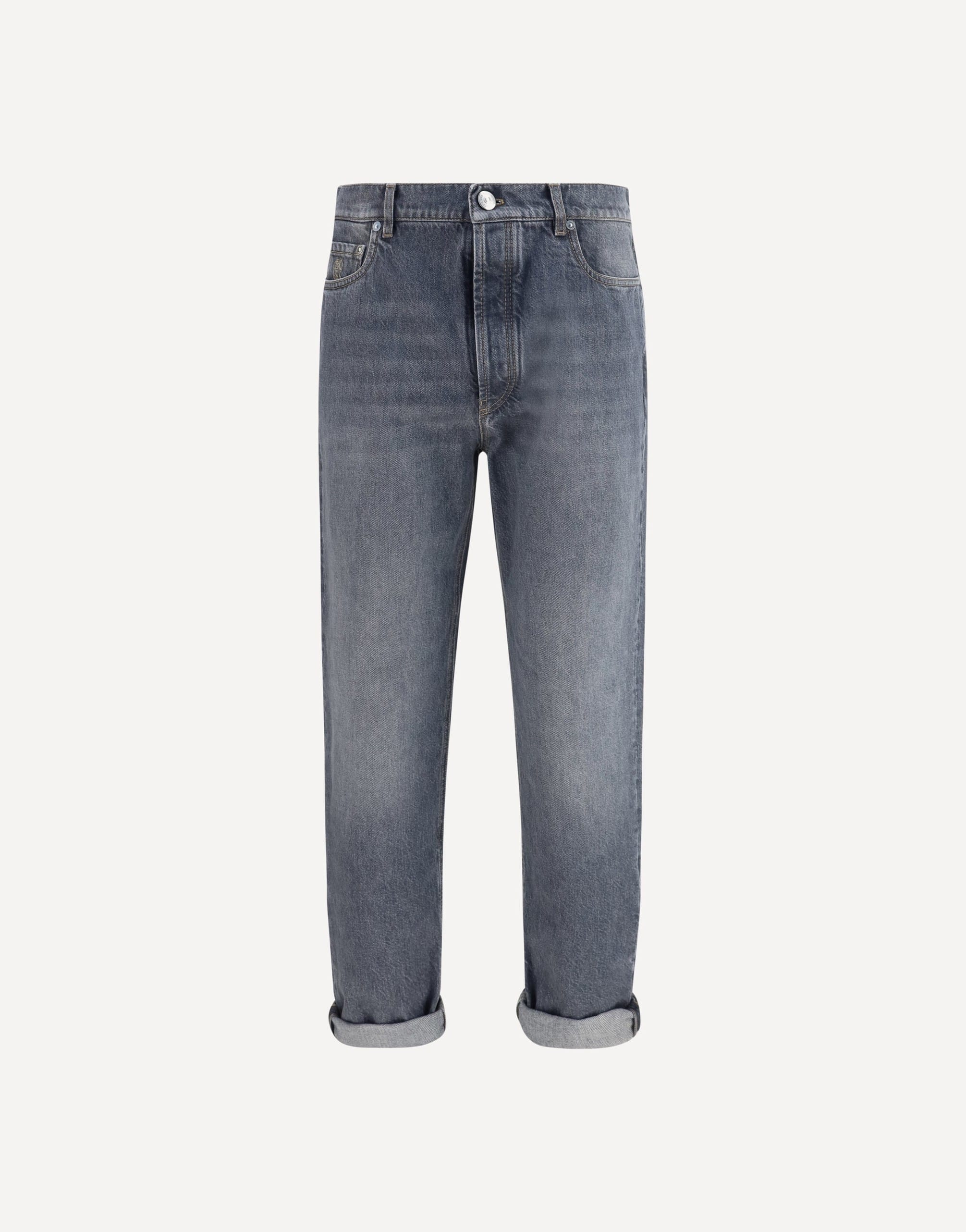 Brunello Cucinelli Brunello Cucinelli Straight-Leg Turn-Up Jeans