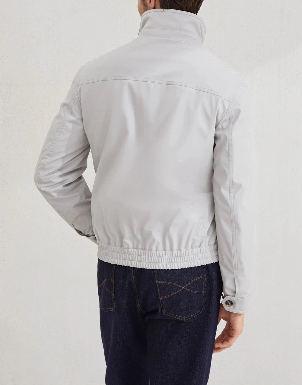 Brunello Cucinelli Stretch Bonded Bomber Jacket