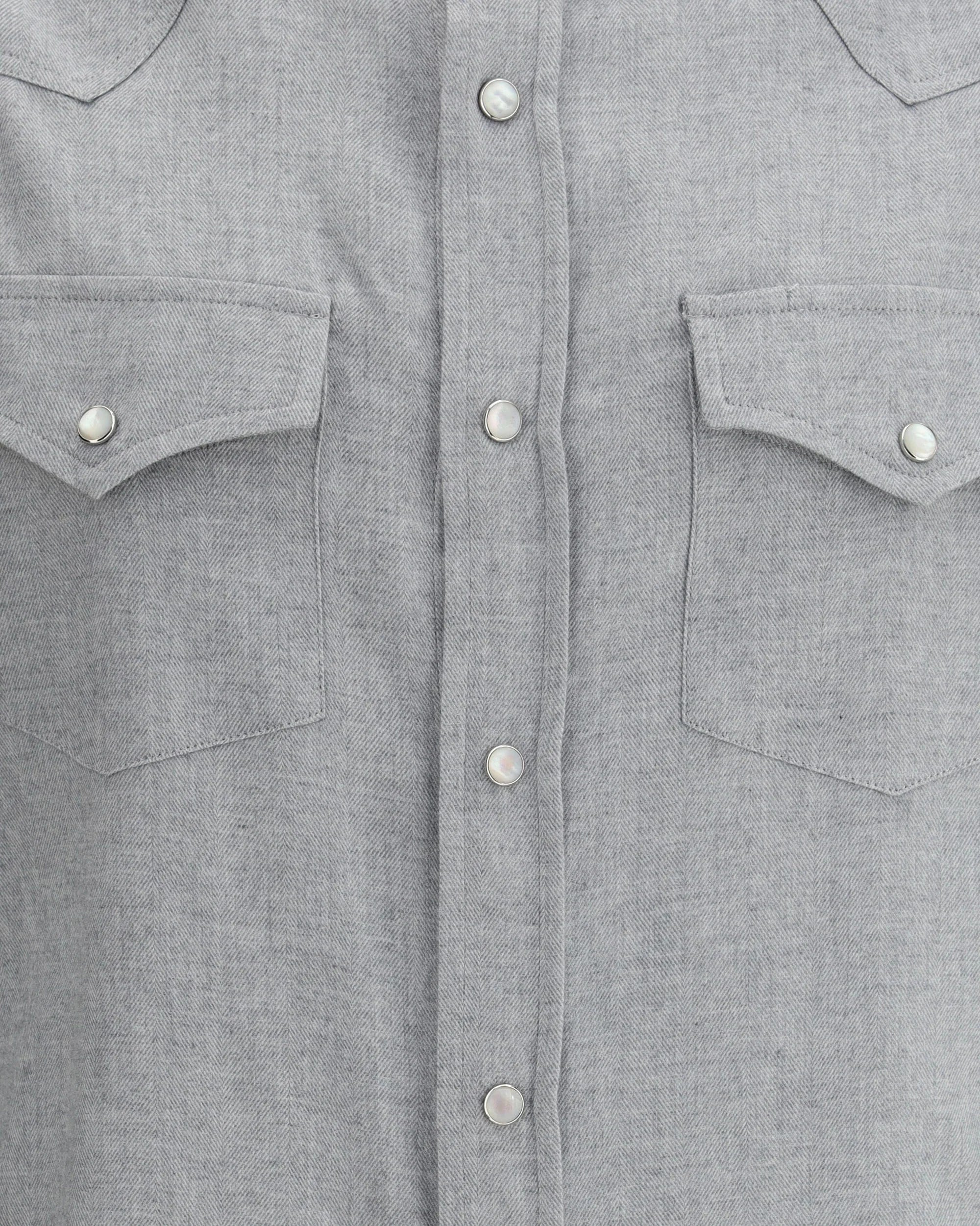 Brunello Cucinelli Stretch Cotton Chevron Flannel Shirt