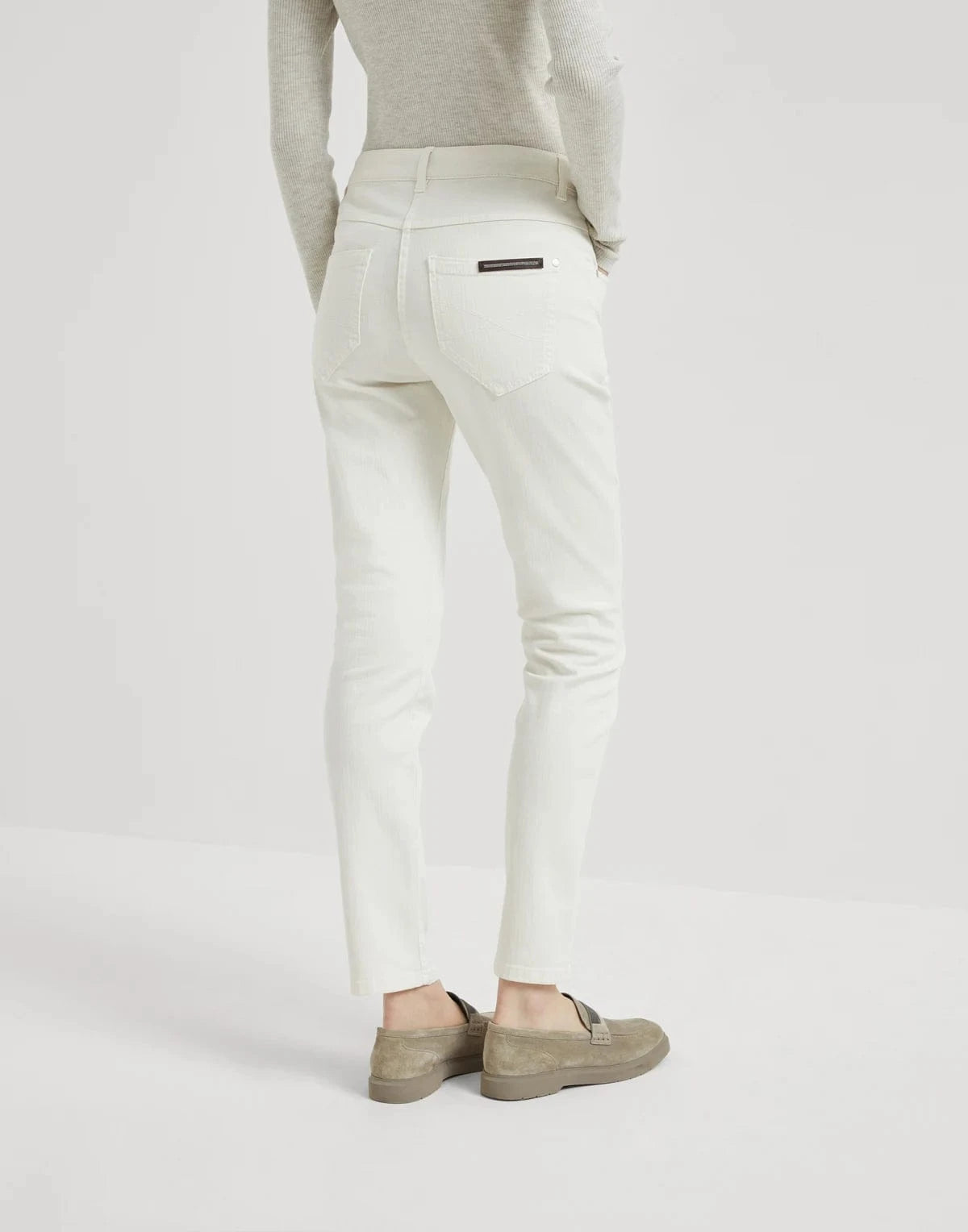 Brunello Cucinelli Stretch Dyed Denim Slim Jeans