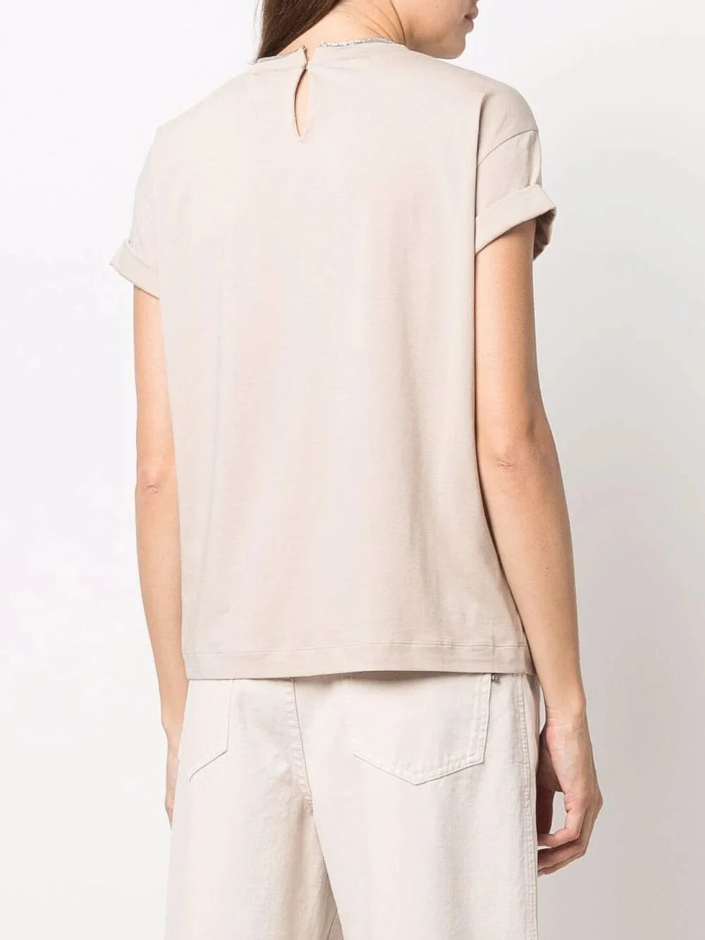 Brunello Cucinelli Stretch Precious Faux-Layering T-Shirt