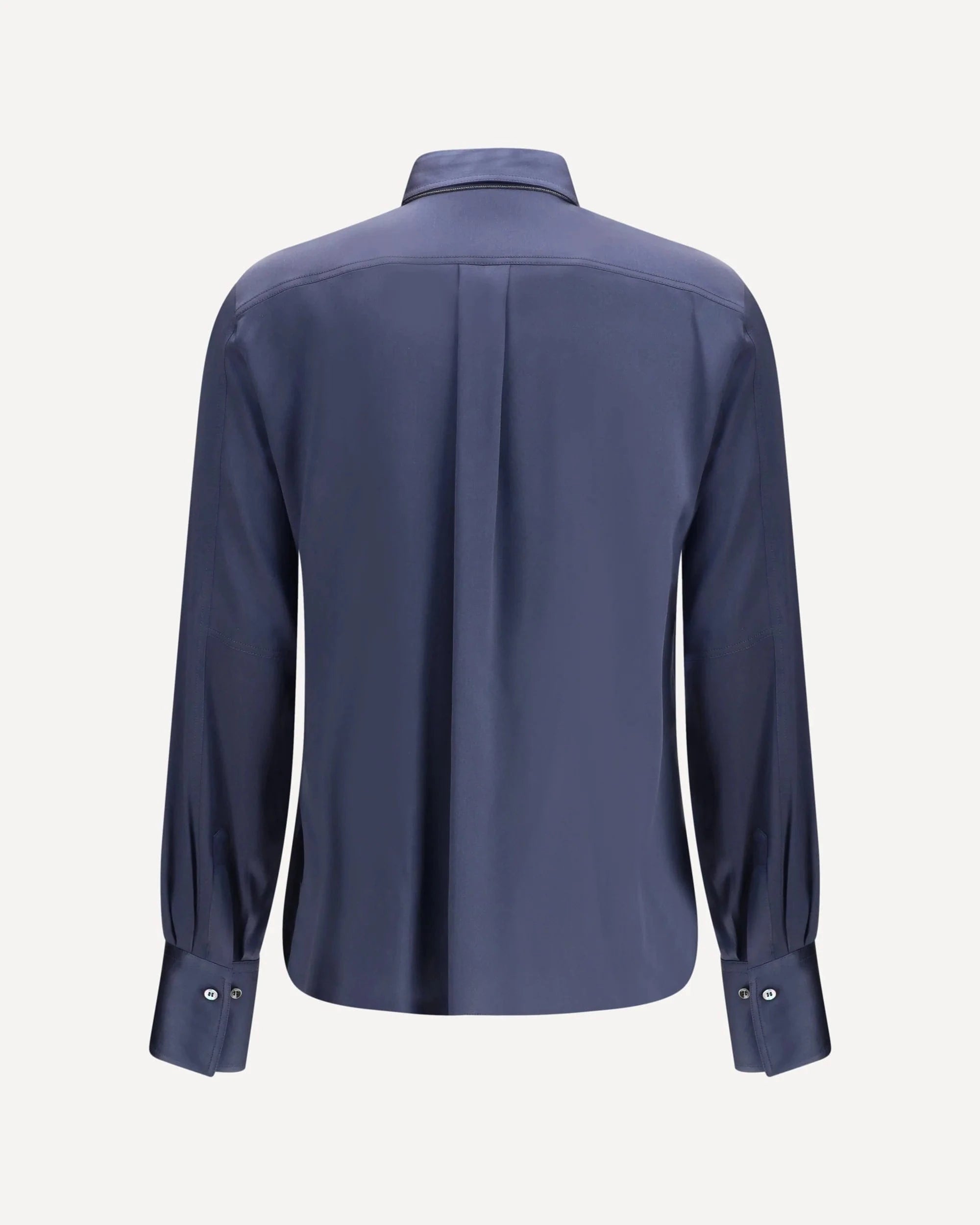 Brunello Cucinelli Stretch Silk Satin Shirt