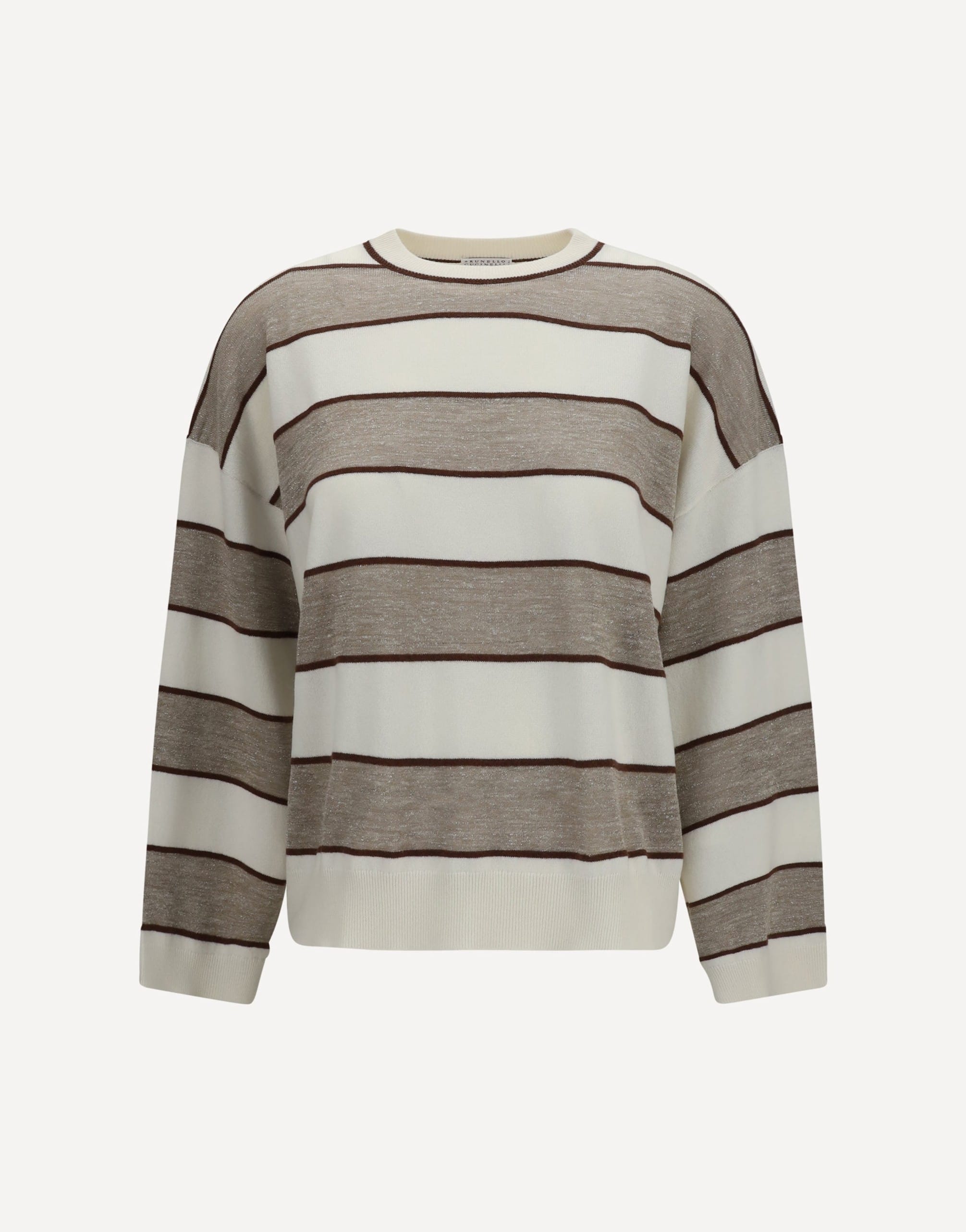 Brunello Cucinelli Brunello Cucinelli Striped Long-Sleeve Sweater
