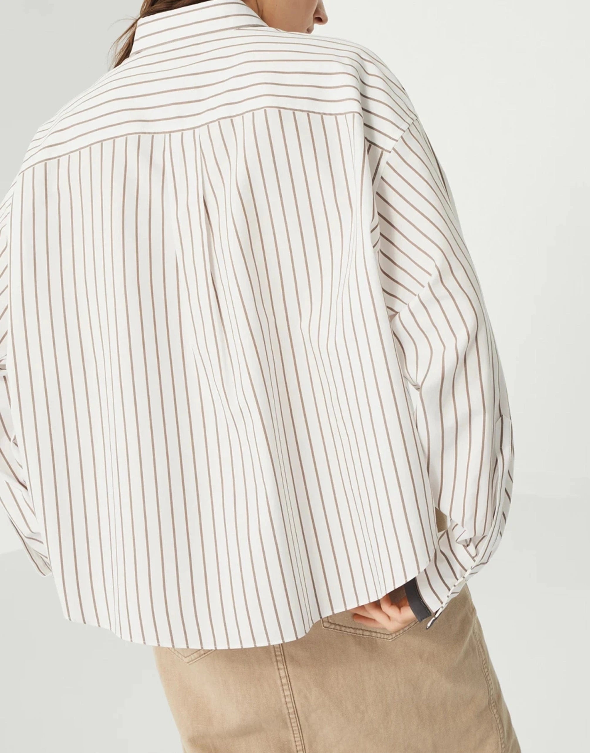 Brunello Cucinelli Striped Twill Shirt