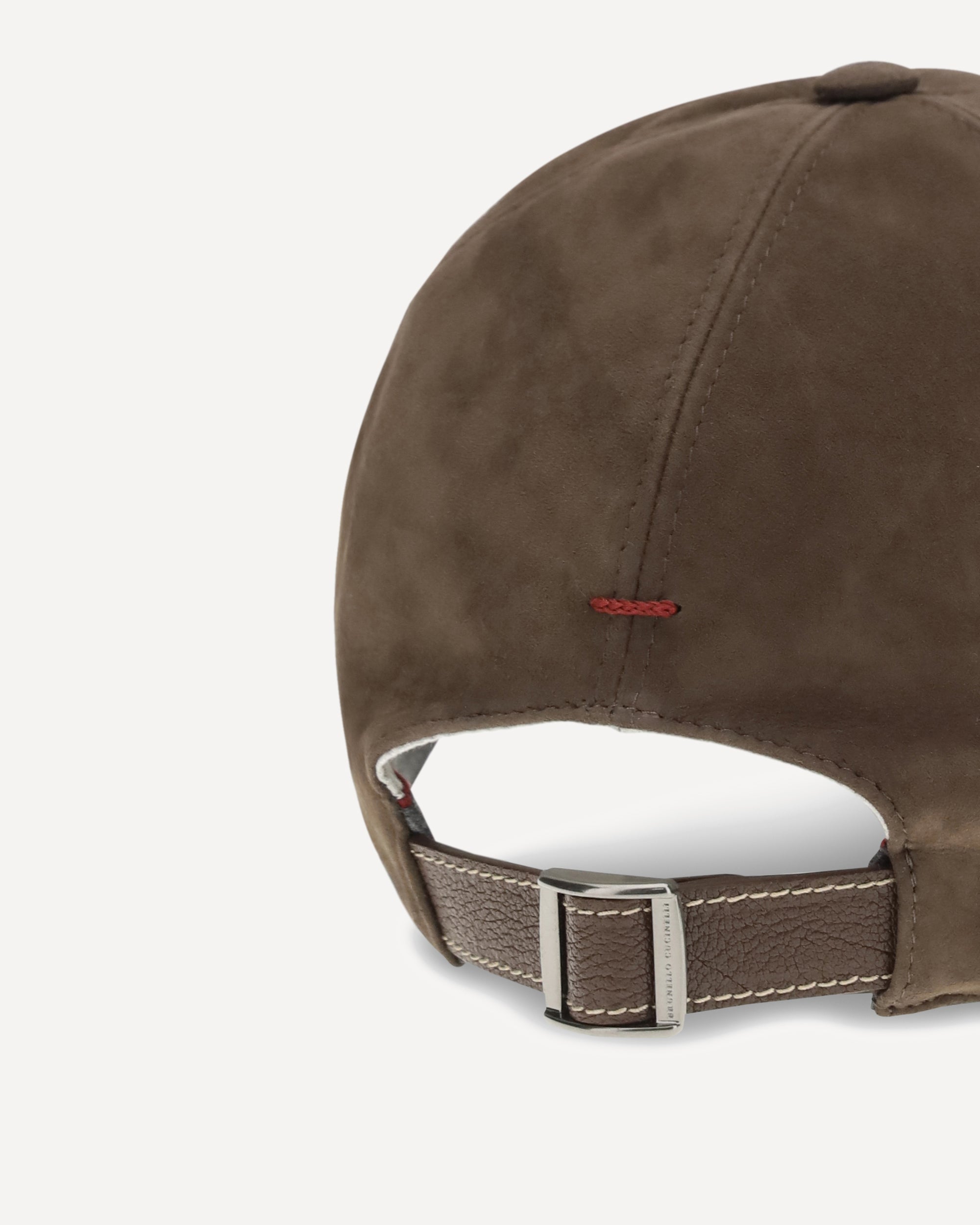 Brunello Cucinelli Suede Baseball Cap With Embroidered Logo