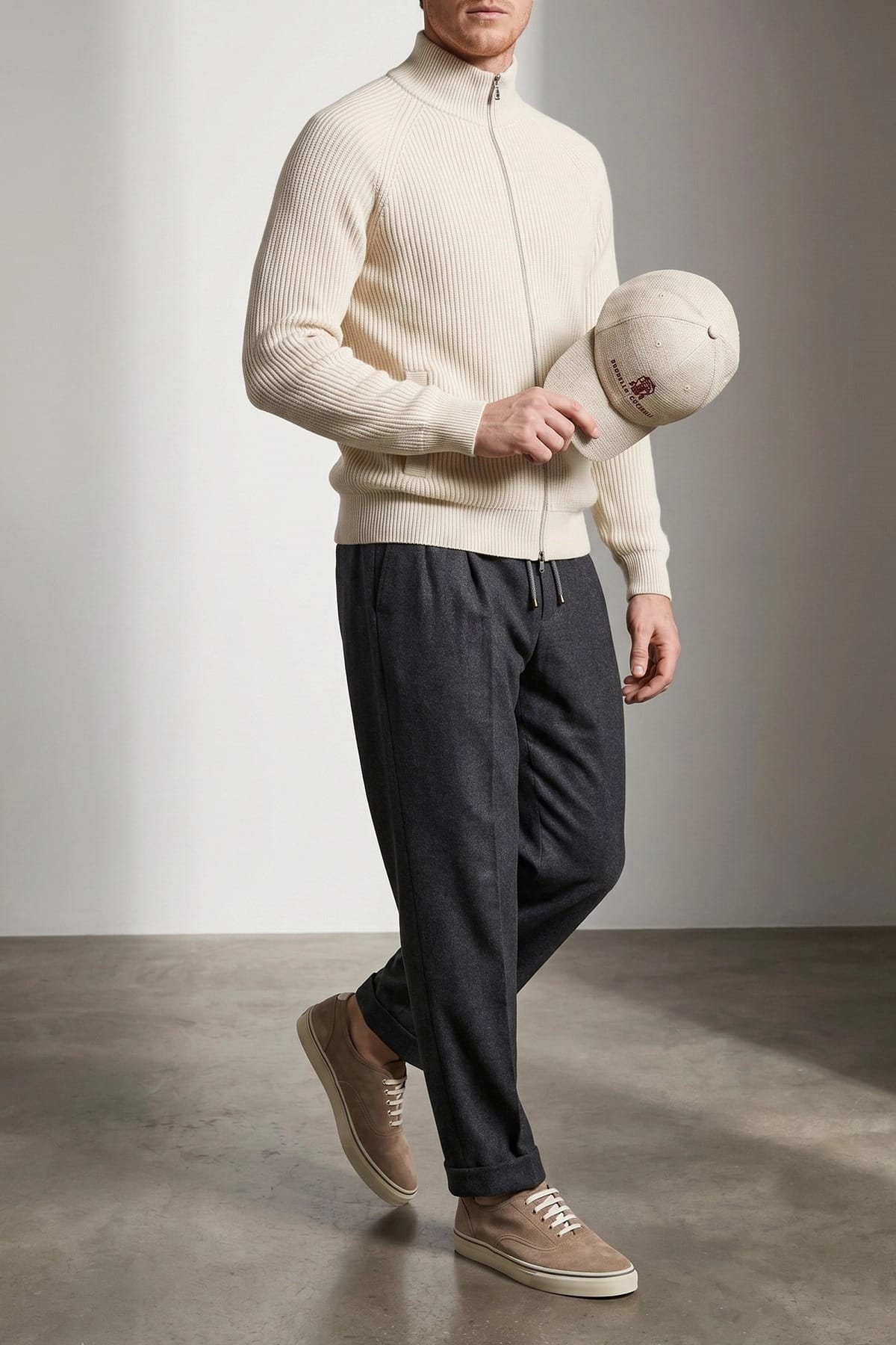 Brunello Cucinelli Suède Kalfsleren Sneakers - alternate view