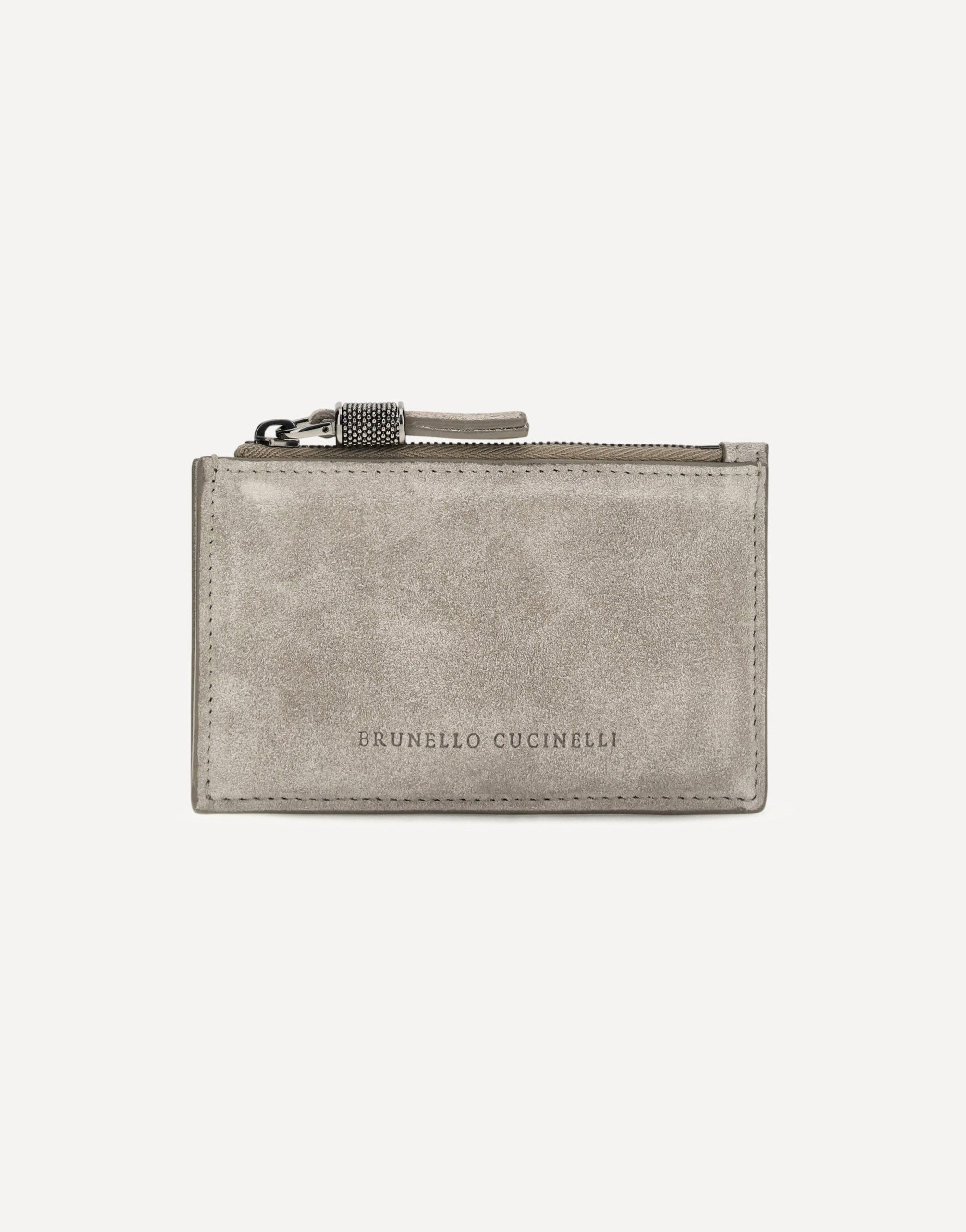Brunello Cucinelli Suede Card Holder