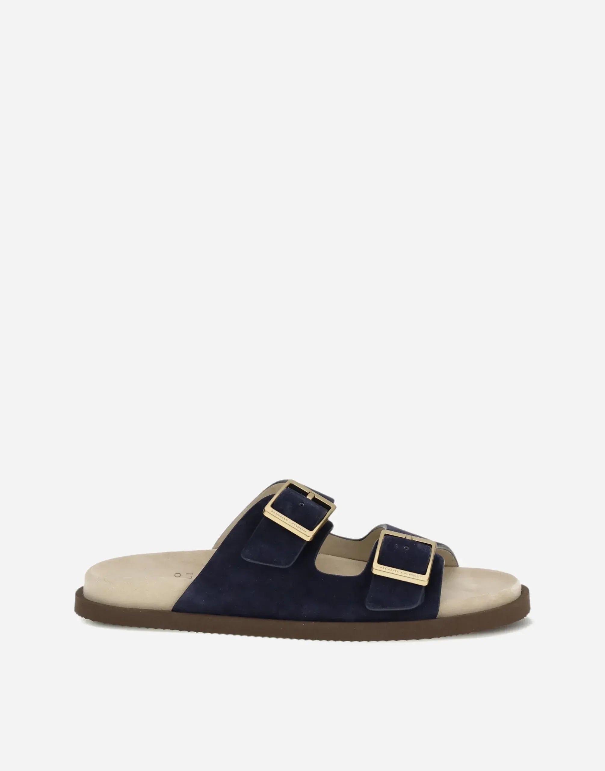 Brunello Cucinelli Suede Double-Strap Sandals