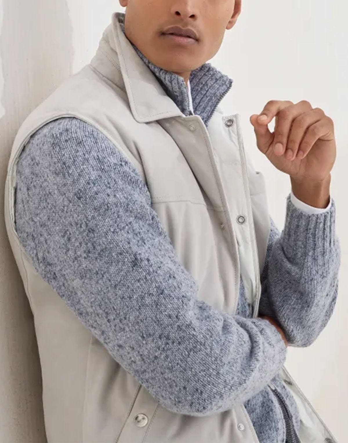 Brunello Cucinelli Suede Down Vest