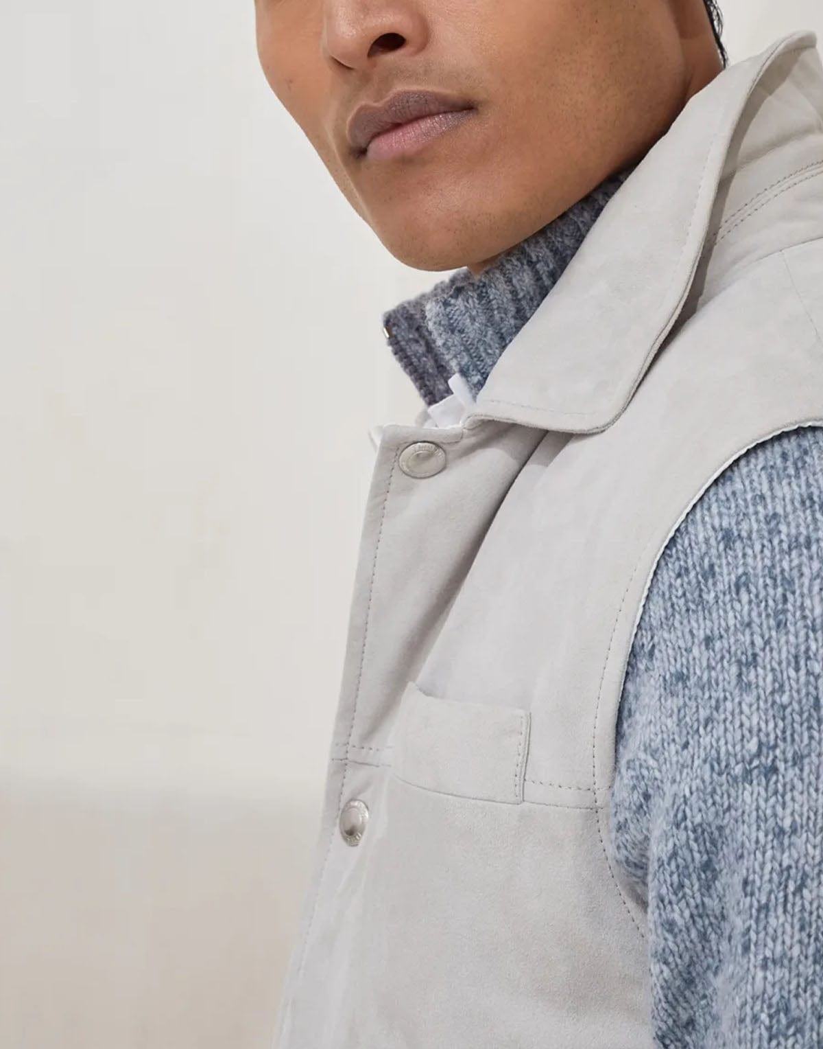 Brunello Cucinelli Suede Down Vest