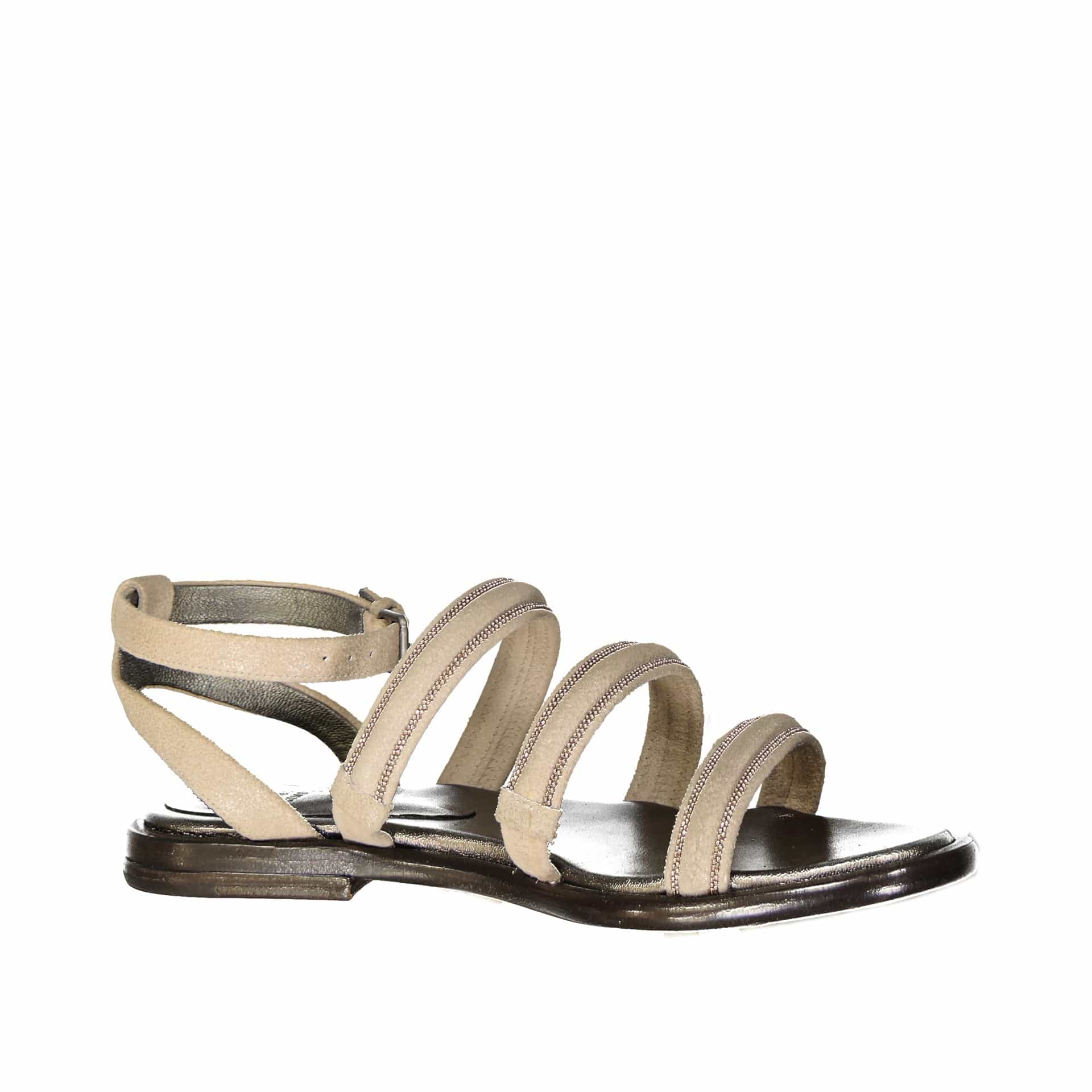 Brunello Cucinelli Suede Leather Sandals