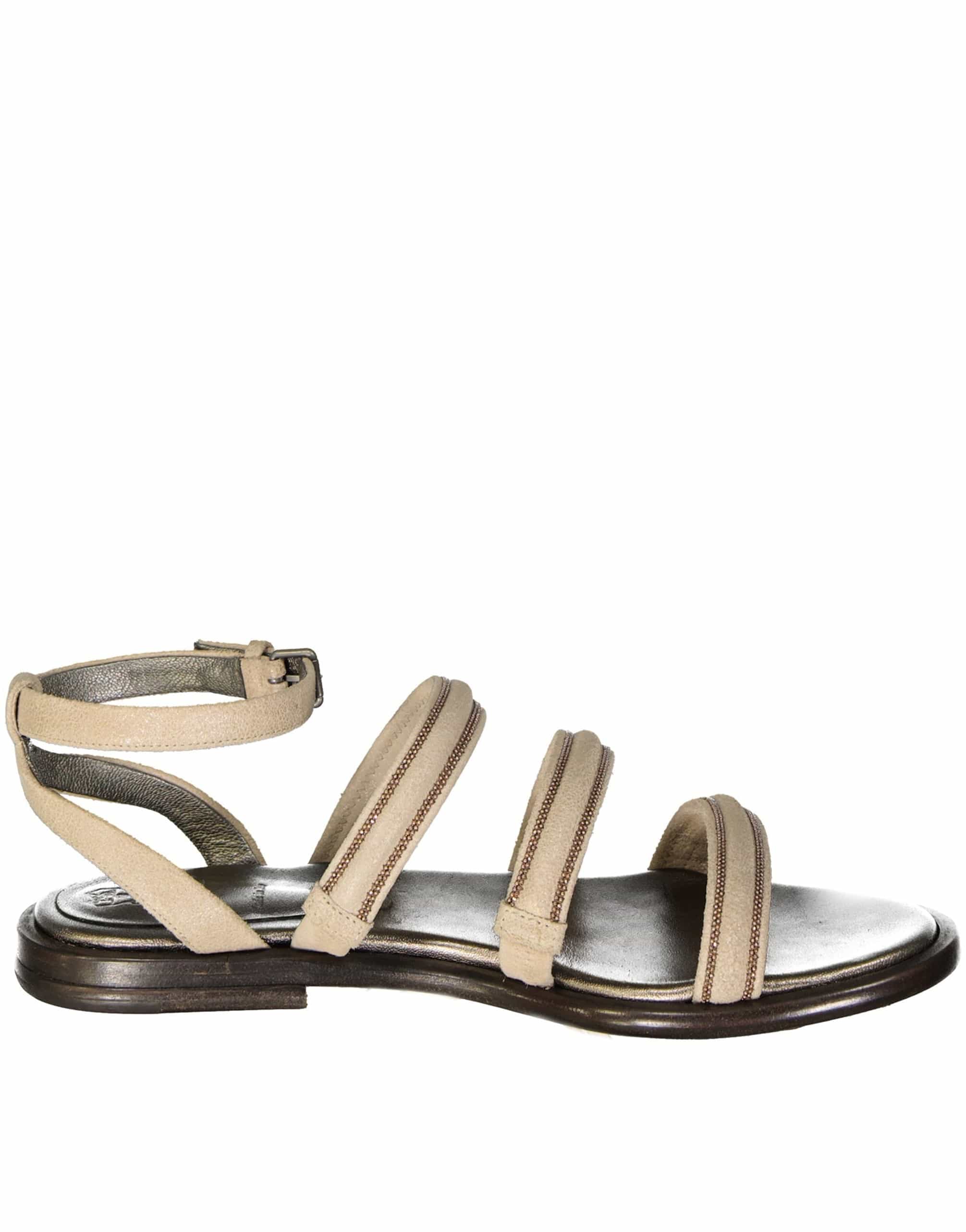 Brunello Cucinelli Suede Leather Sandals