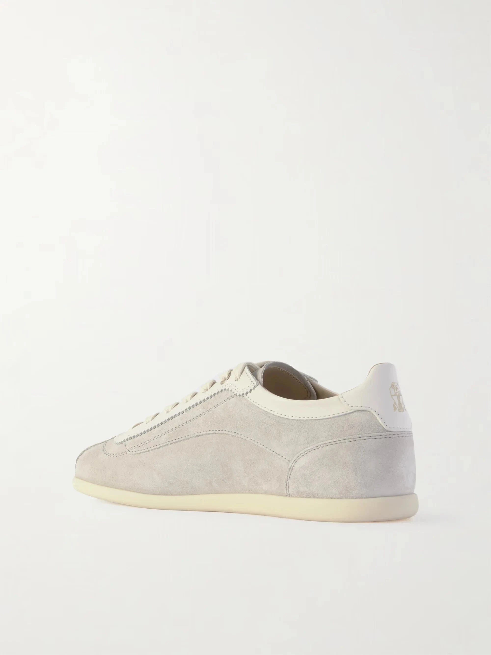 Brunello Cucinelli Suede Leather-Trimmed Sneakers