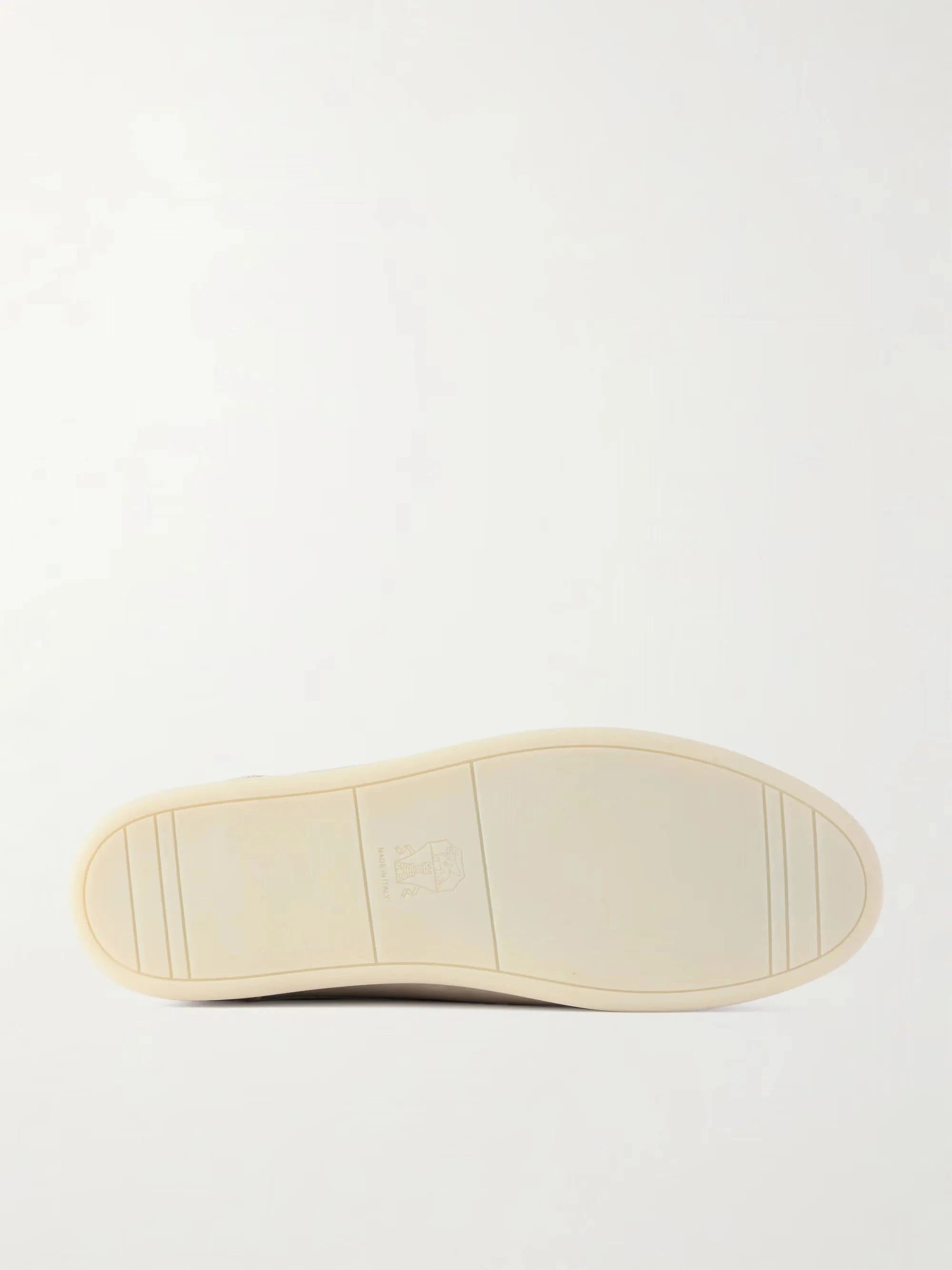 Brunello Cucinelli Suede Leather-Trimmed Sneakers