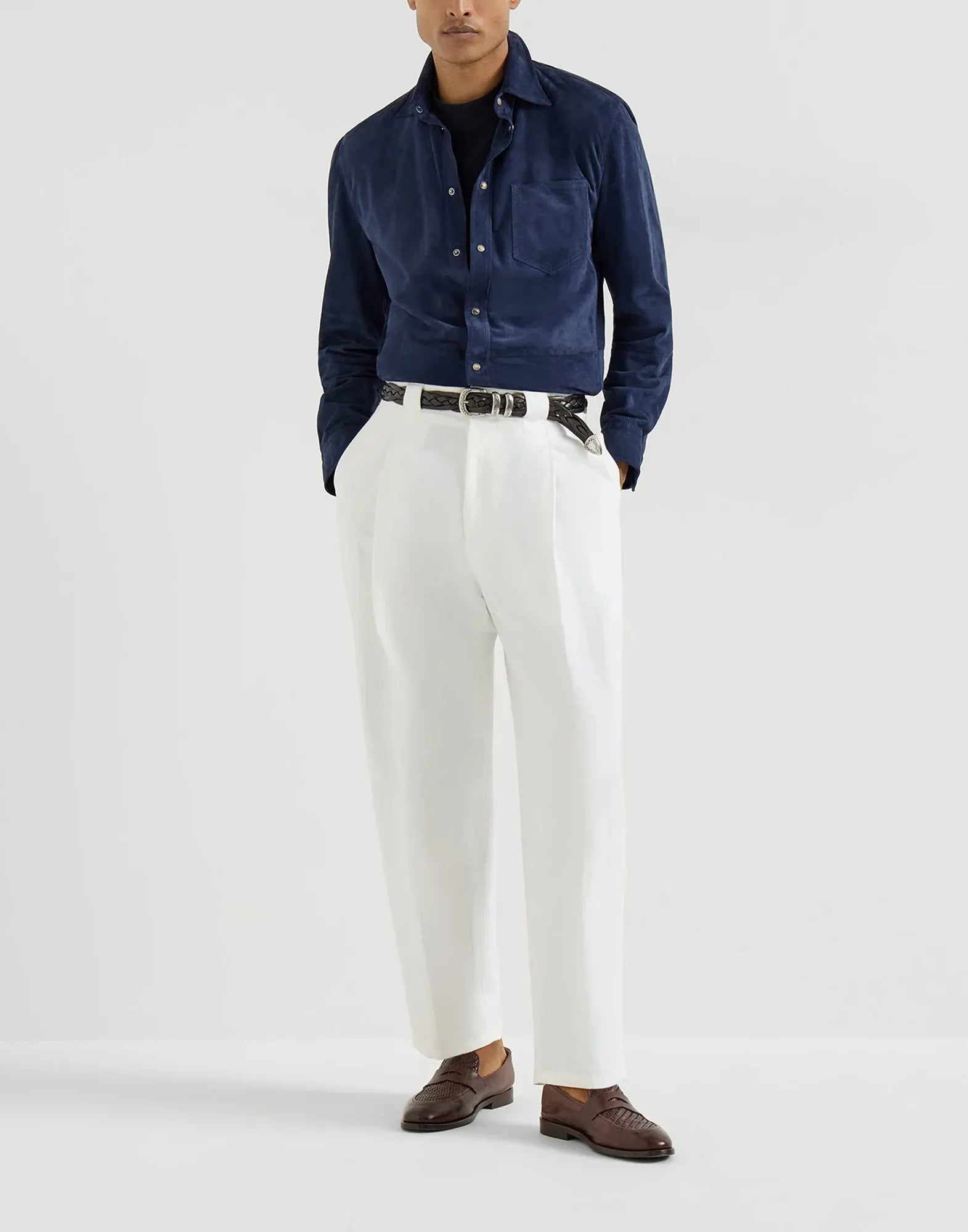 Brunello Cucinelli Suede Overshirt