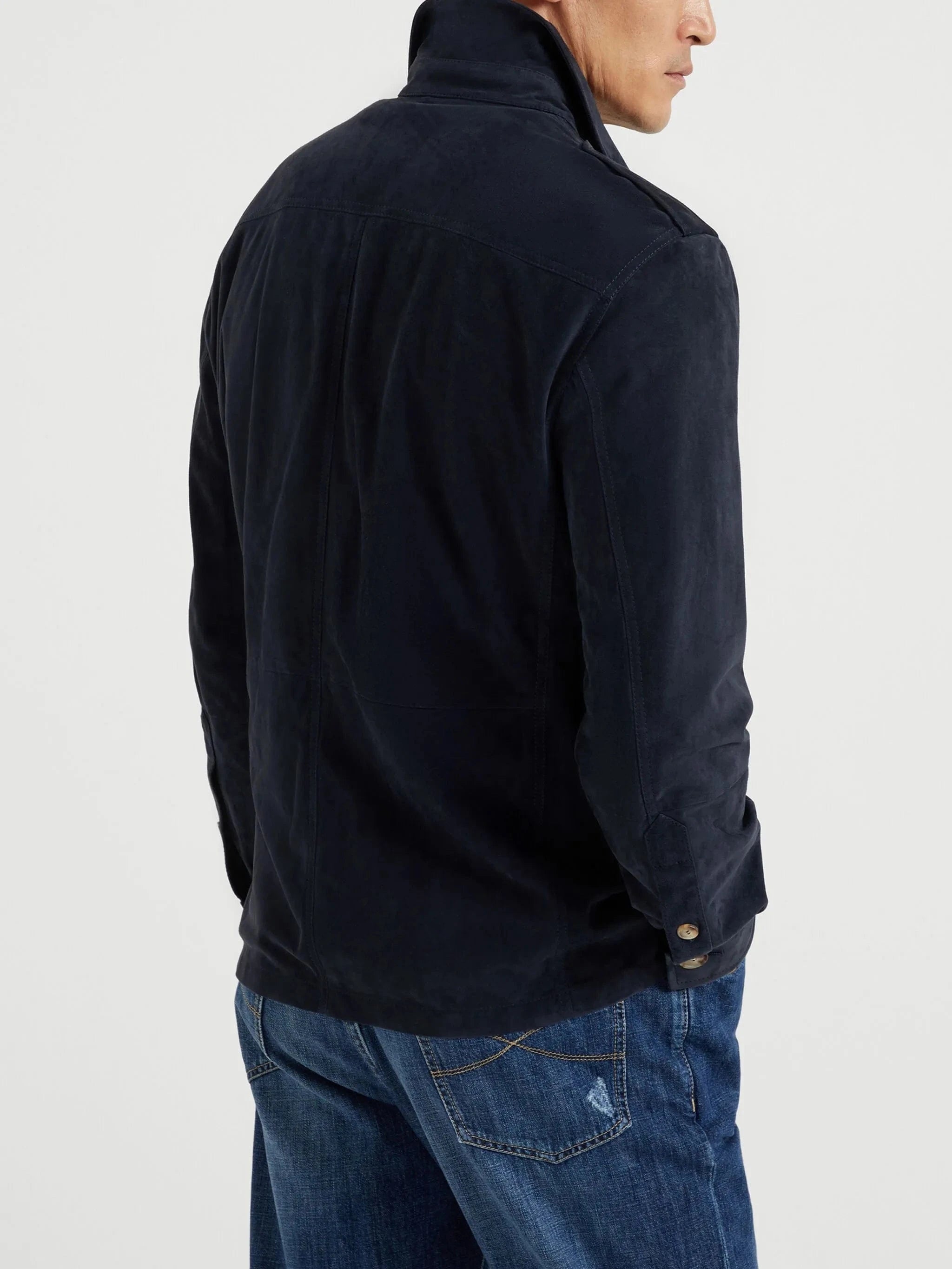 Brunello Cucinelli Suede Safari Jacket