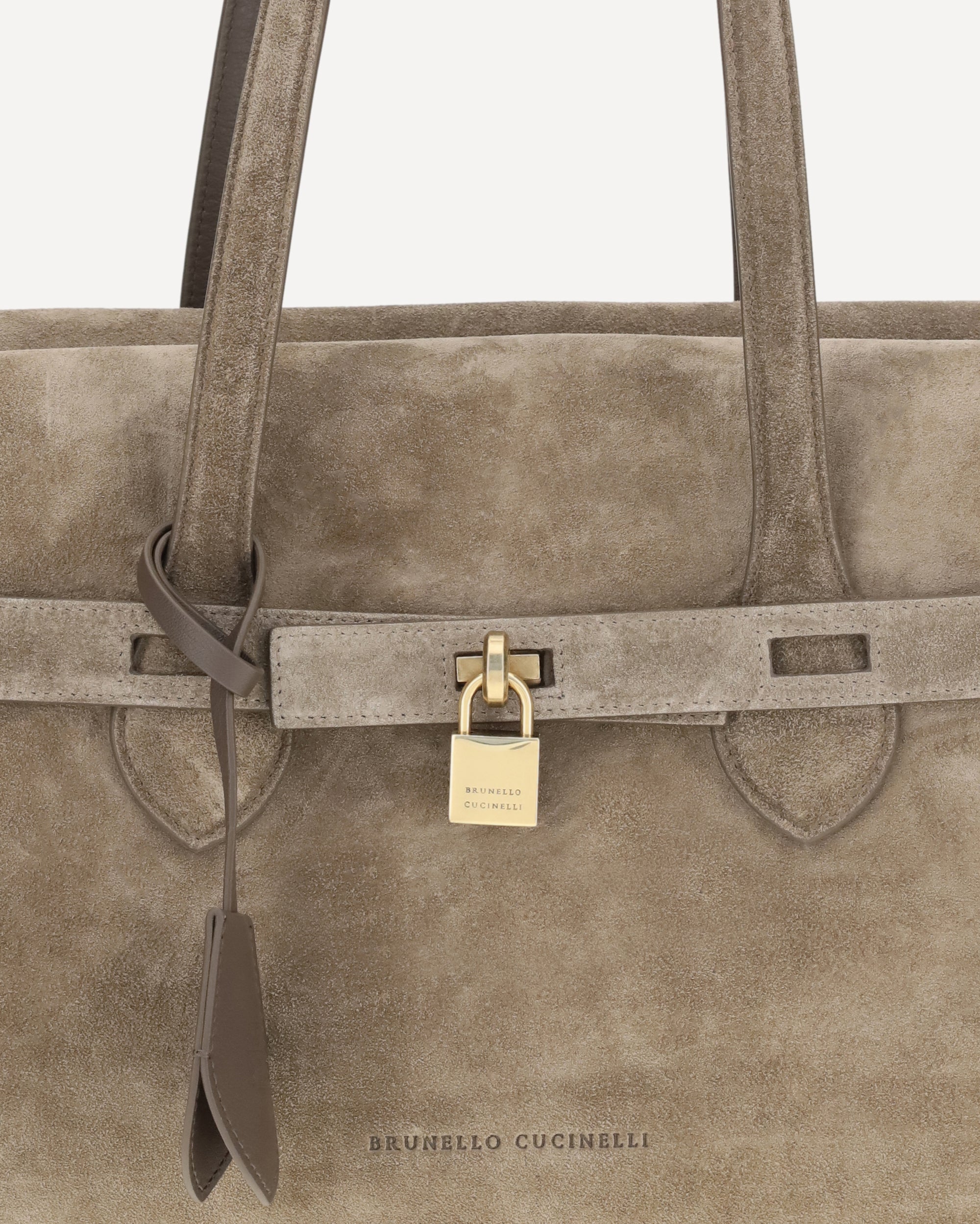 Brunello Cucinelli sac porté épaule en daim