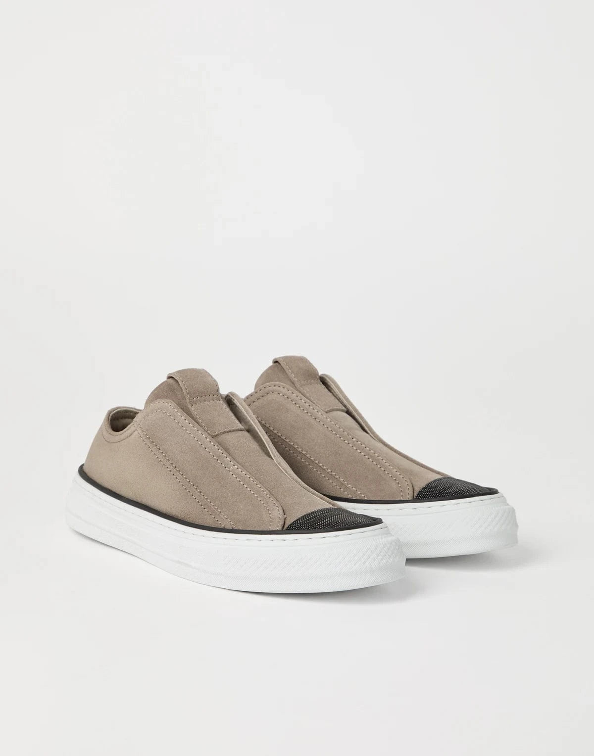 Brunello Cucinelli Suede Slip-On Sneakers
