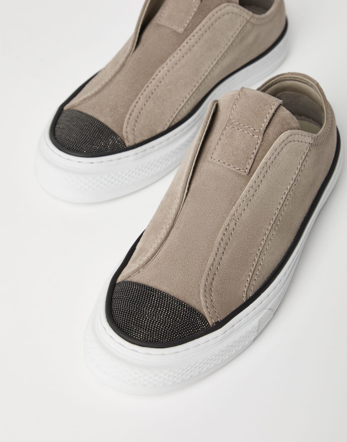 Brunello Cucinelli Suede Slip-On Sneakers