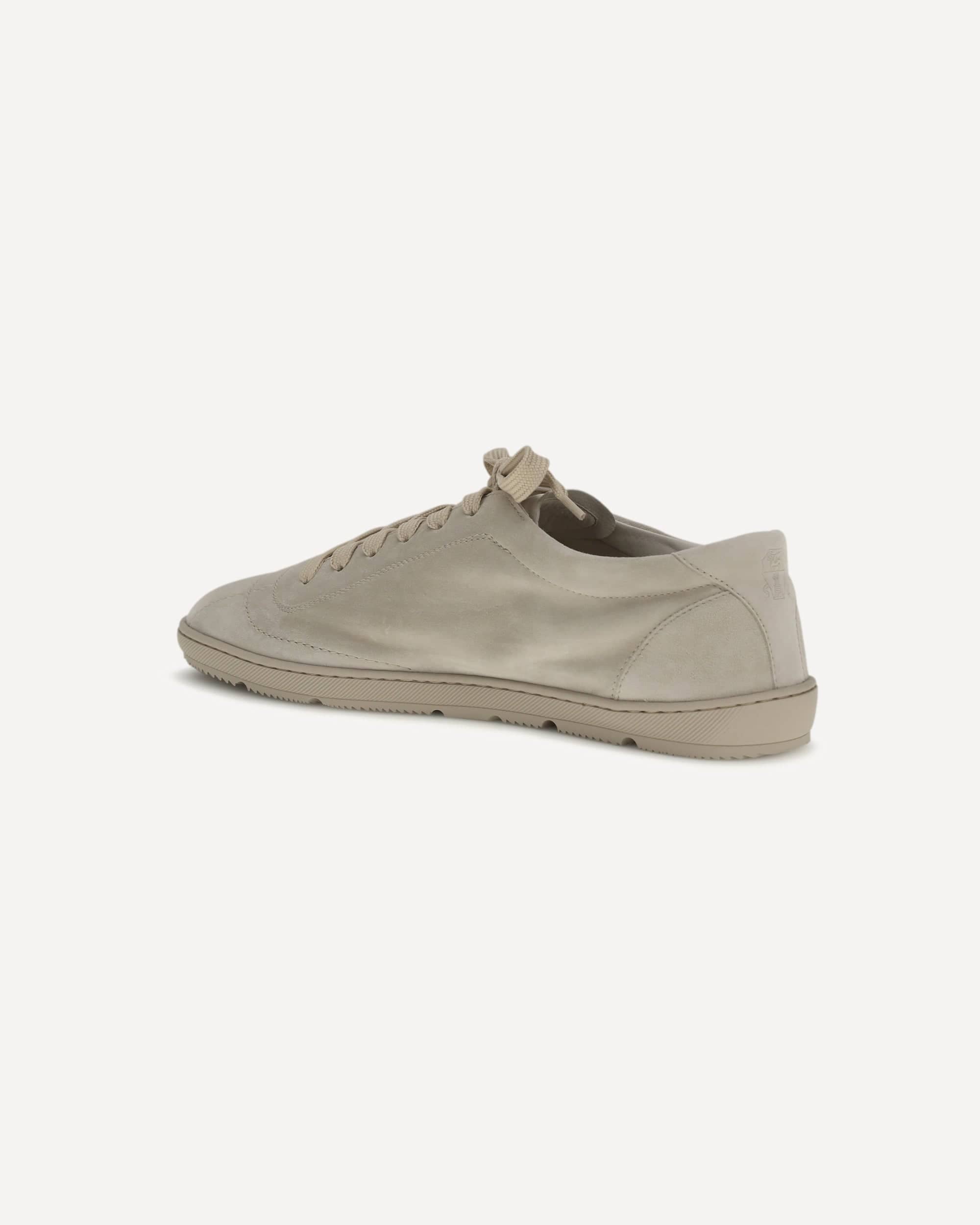 Brunello Cucinelli Suede Sneakers Lace-Up Flat Sole