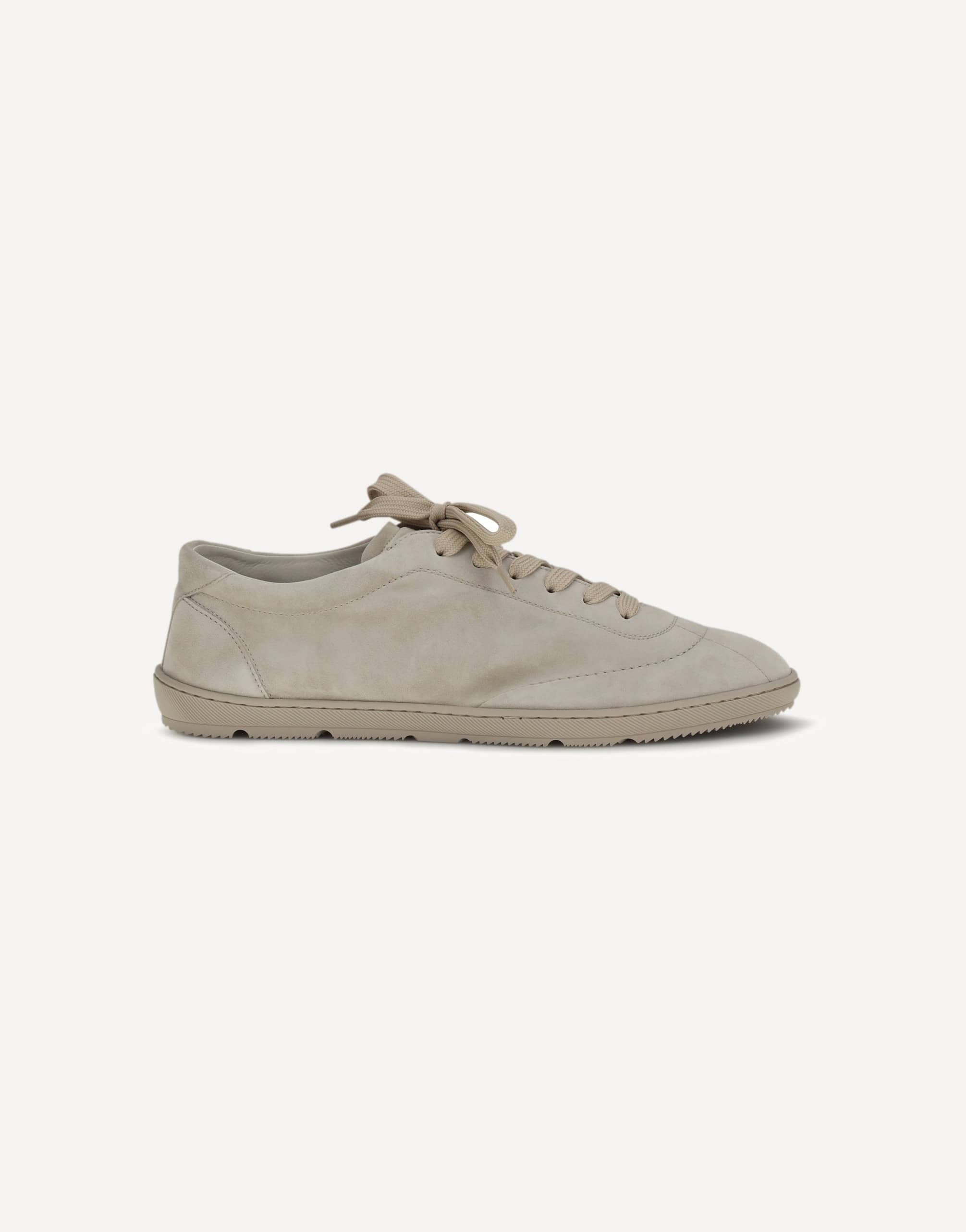 Brunello Cucinelli Suede Sneakers Lace-Up Flat Sole