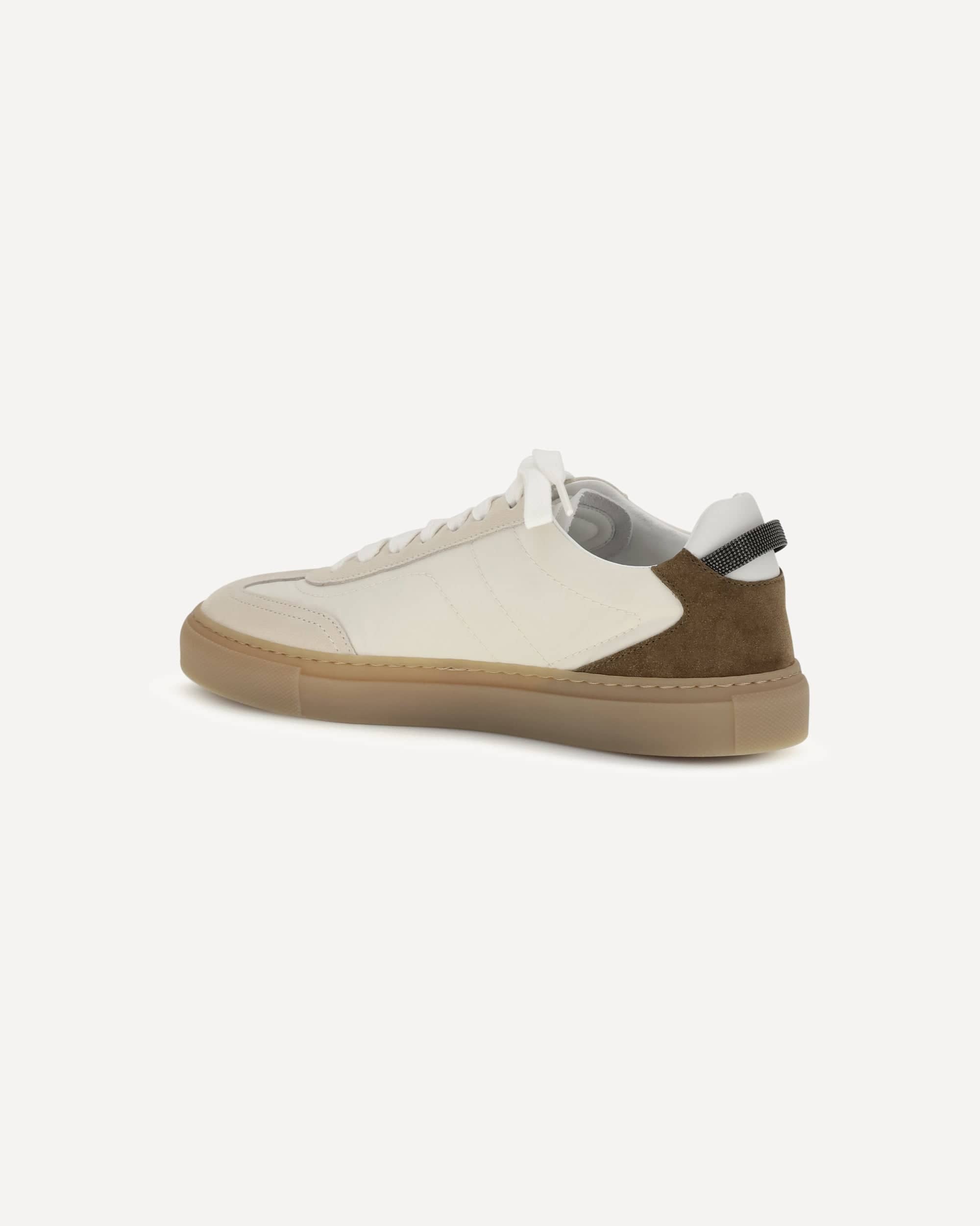 Brunello Cucinelli Suede Sneakers Precious Loop Charm