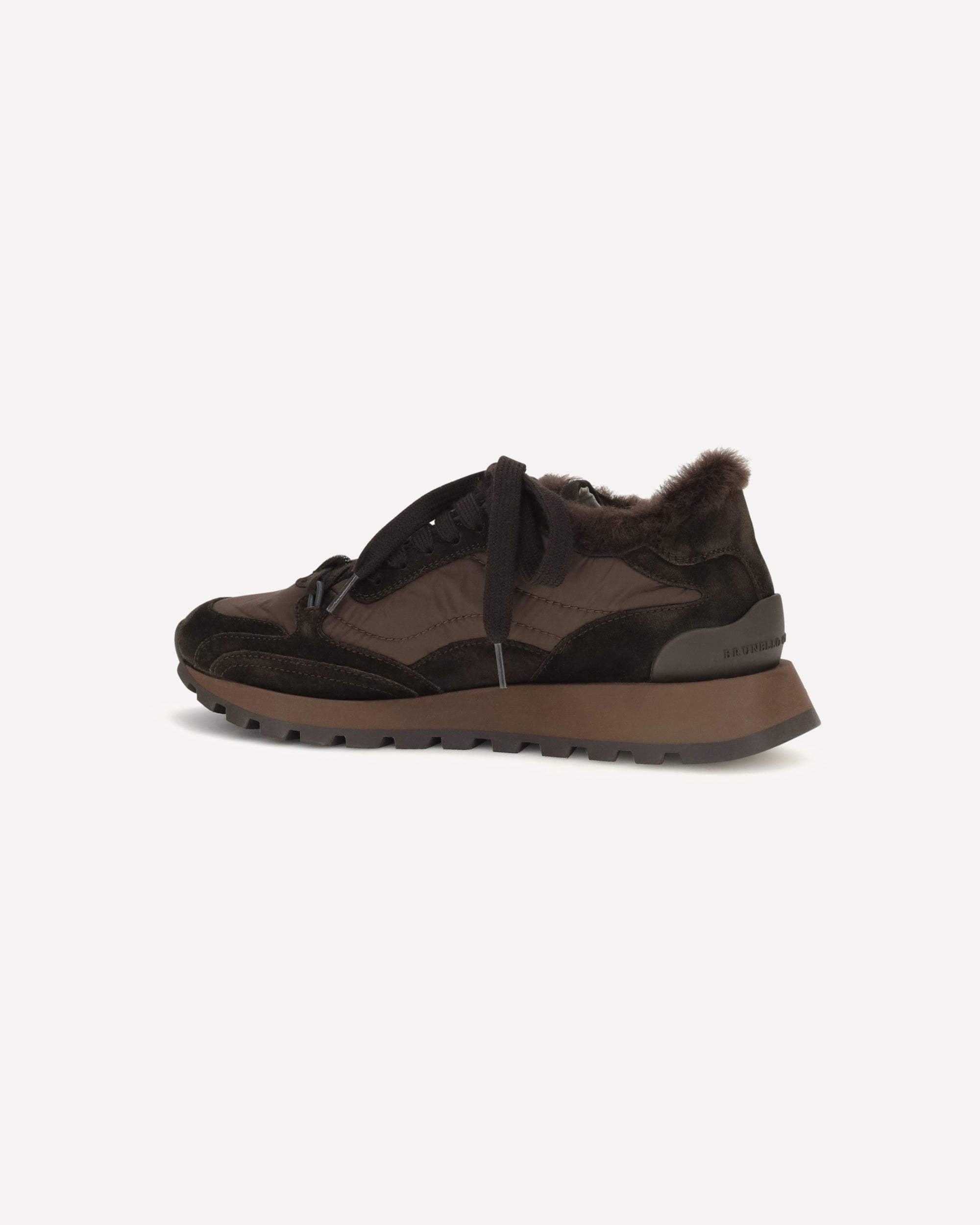 Brunello Cucinelli Suede Techno Fabric Sneakers