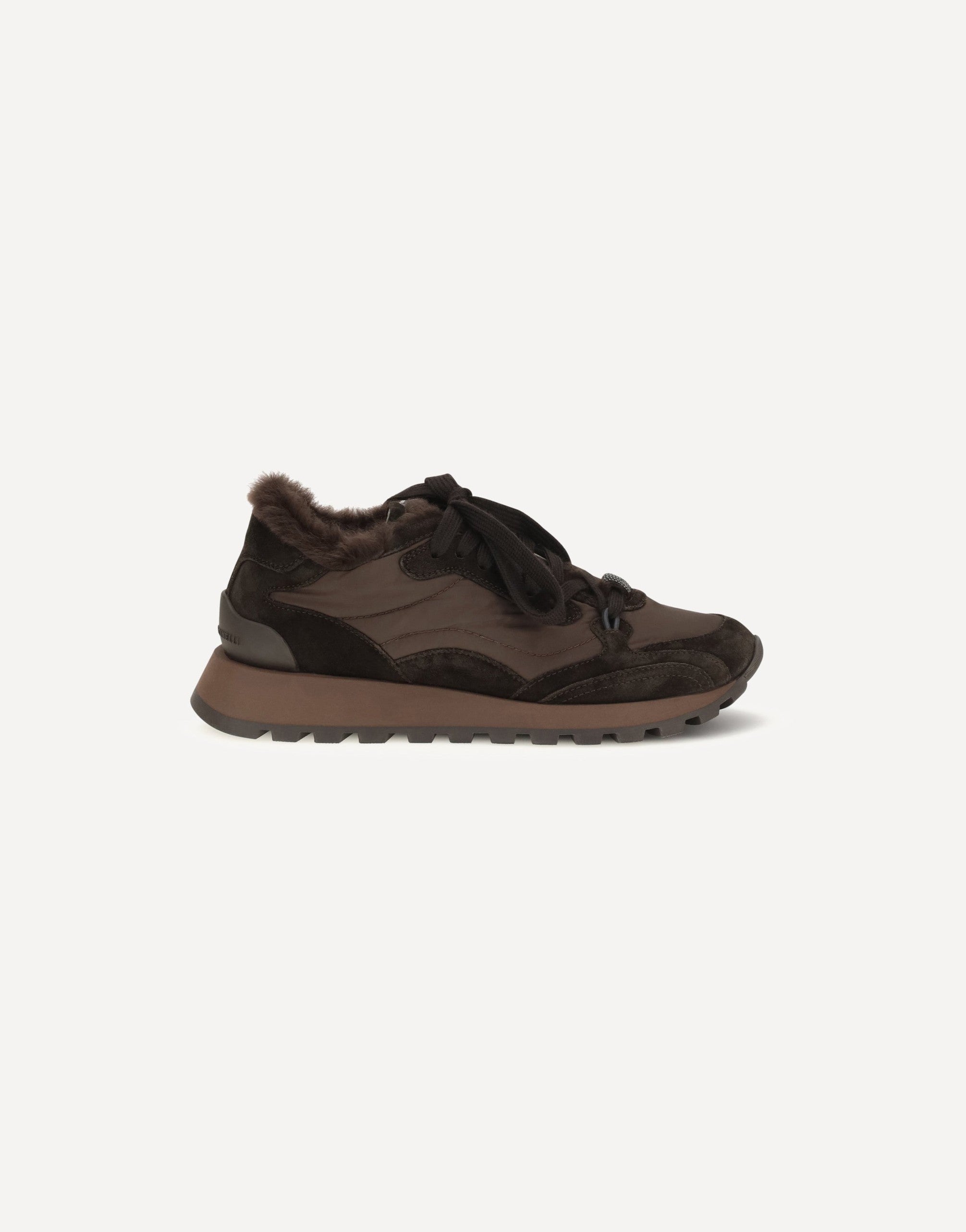Brunello Cucinelli Suede Techno Fabric Sneakers