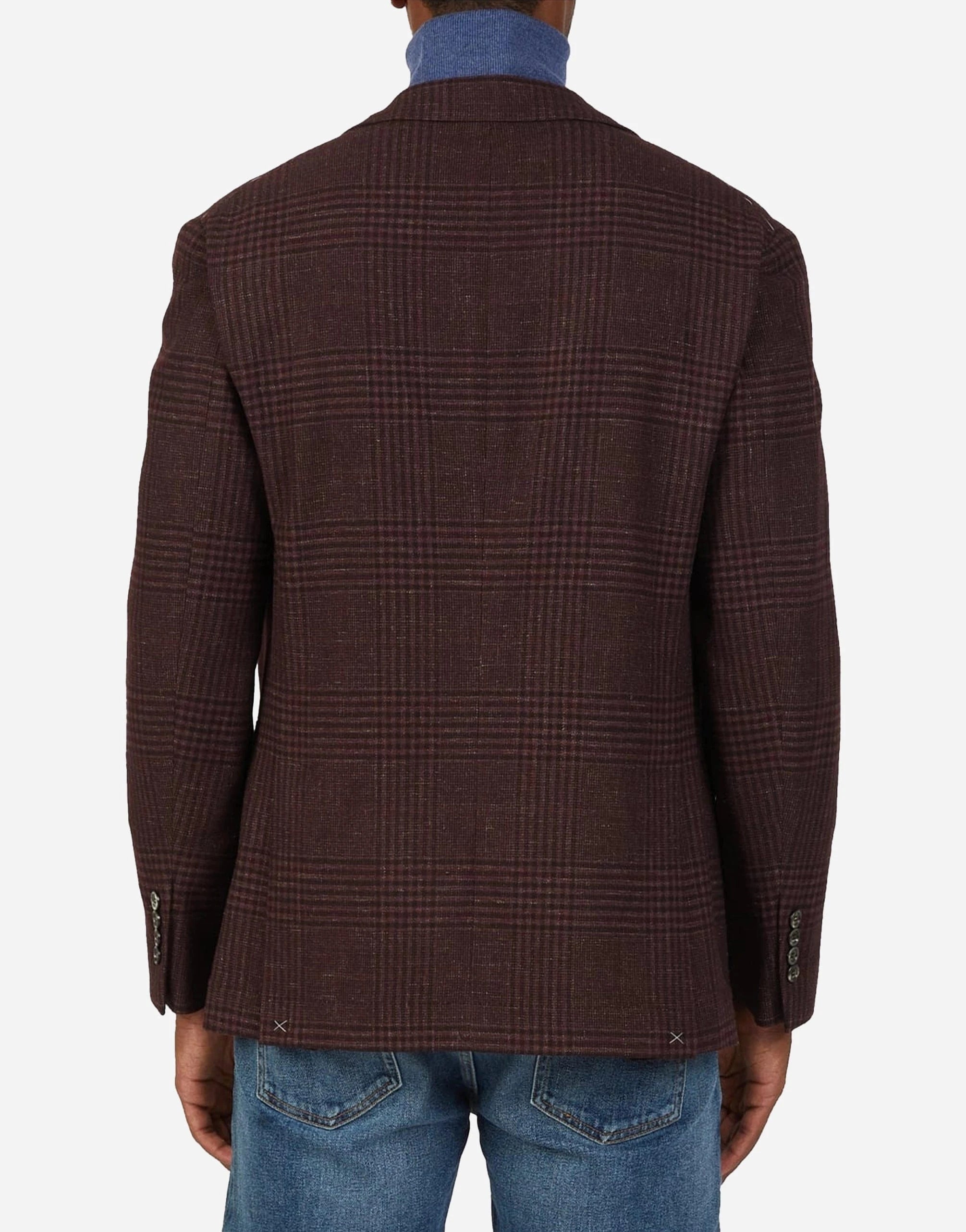 Brunello Cucinelli Tartan Wool-Blend Blazer Jacket