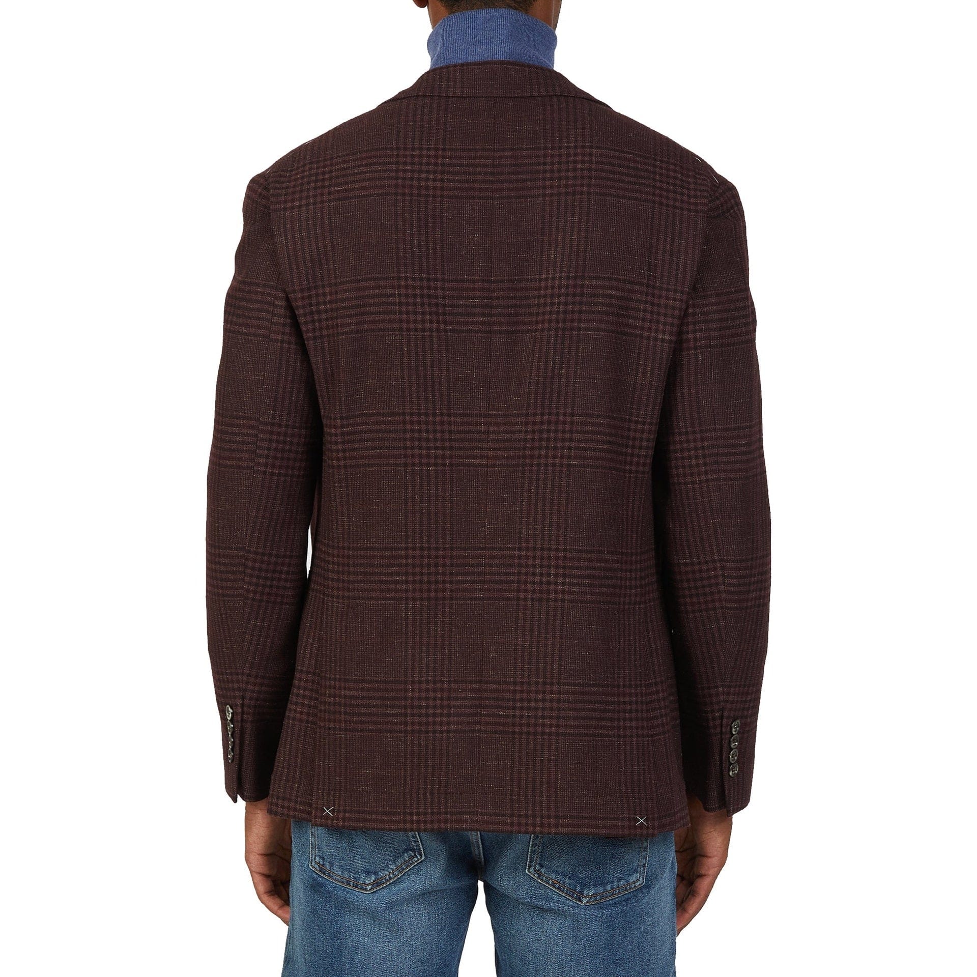 Brunello Cucinelli Tartan Wool Jacket With Cashmere Silk