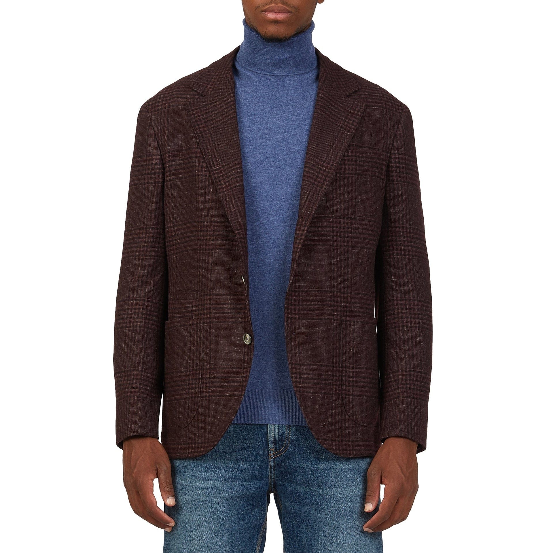 Tartan Wool Jacket With Cashmere Silk - alternate view