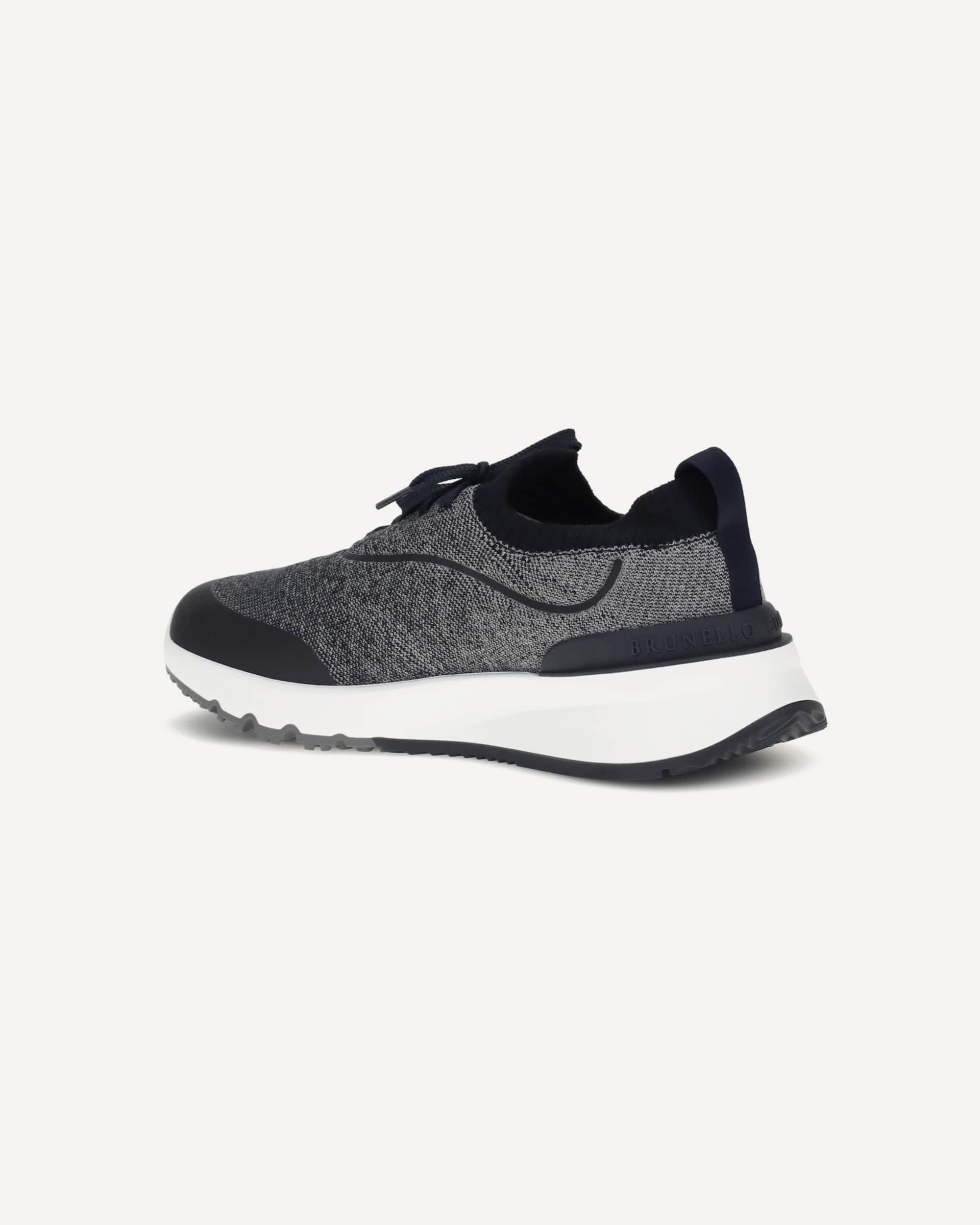 Brunello Cucinelli Techno Cotton Knit Runners Sneakers