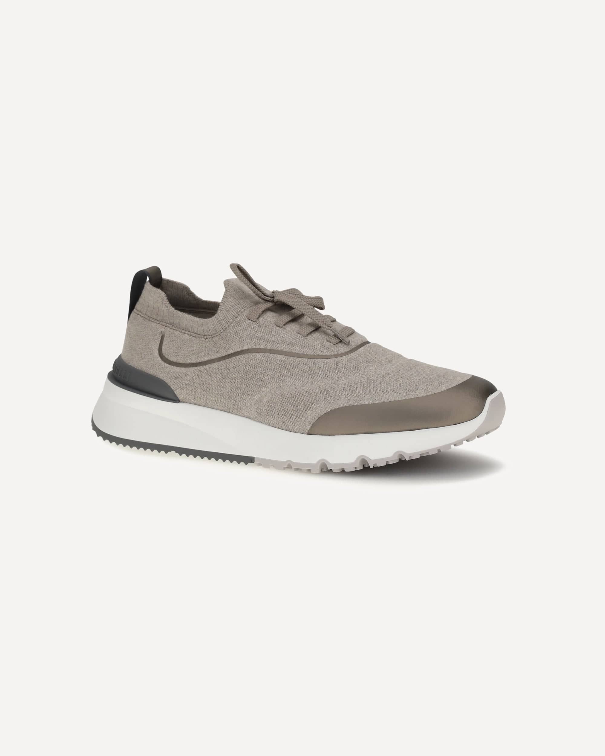 Brunello Cucinelli Techno katoenen gebreide sneakers - alternate view