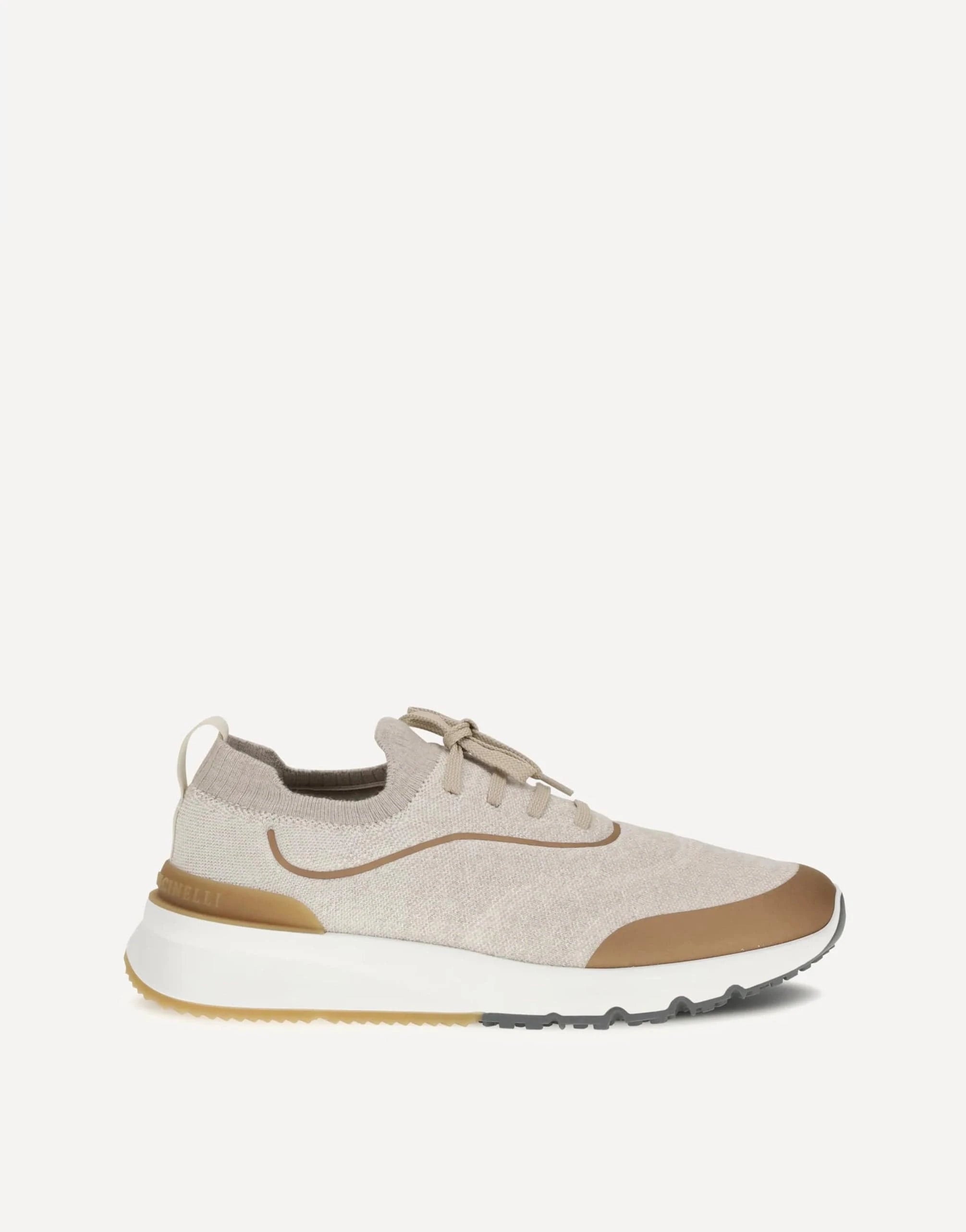 Brunello Cucinelli Techno Knit Heat-Bonded Sneakers