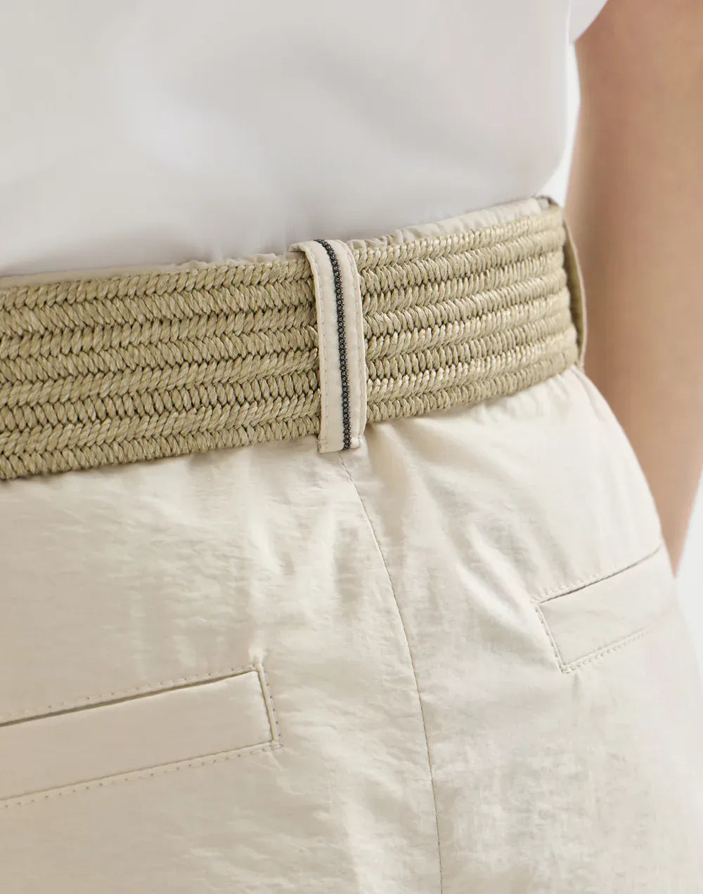 Brunello Cucinelli Techno Poplin A-Line Trousers