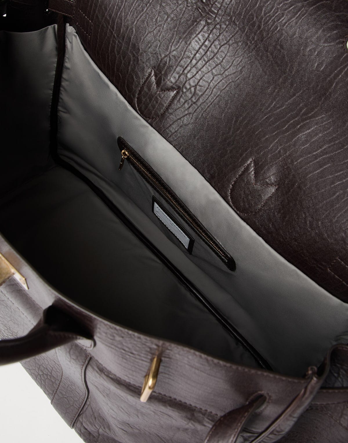 Brunello Cucinelli Textured Leather Travel Bag