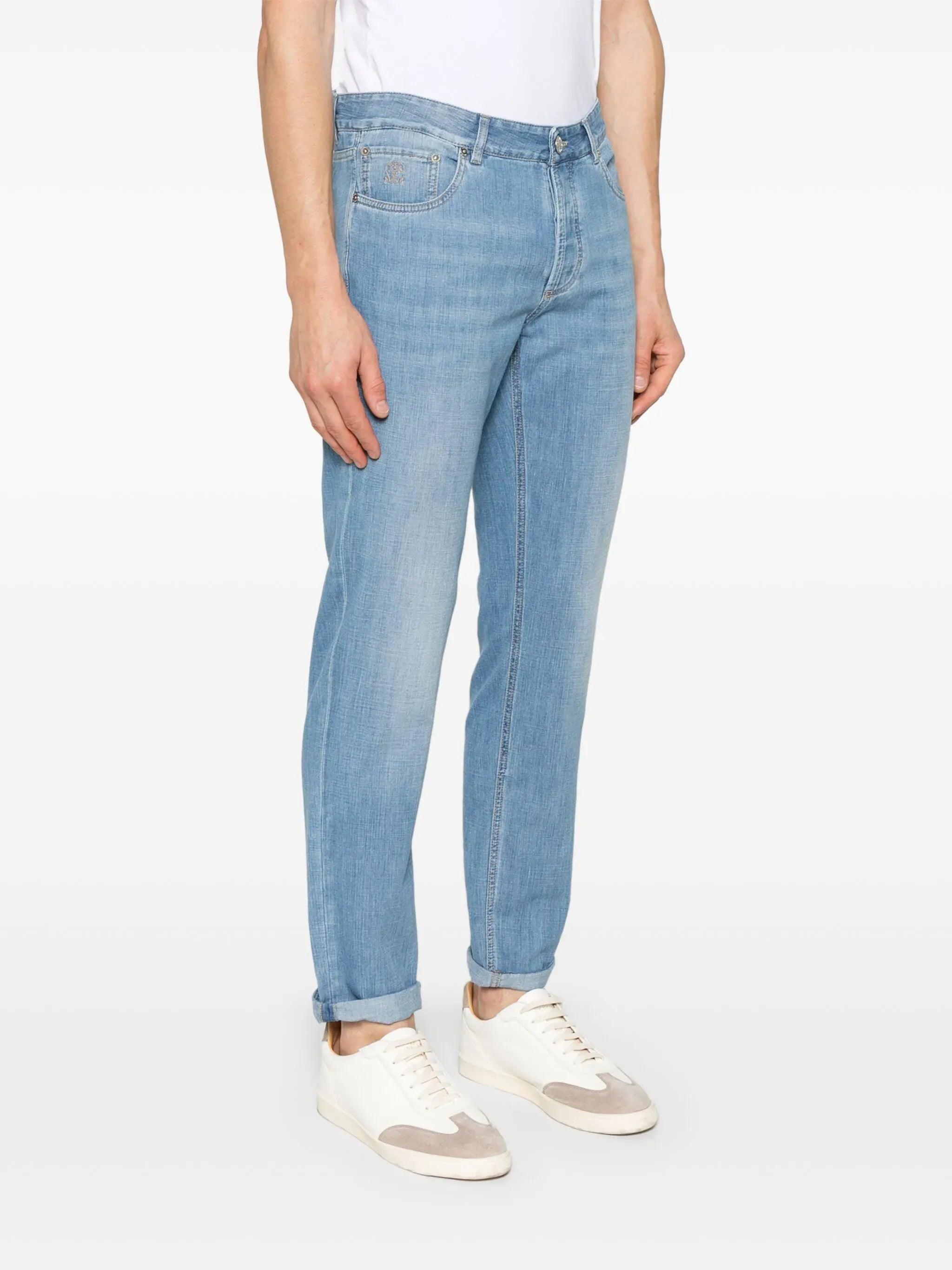 Brunello Cucinelli Traditional Fit Cuffed-Hem Jeans