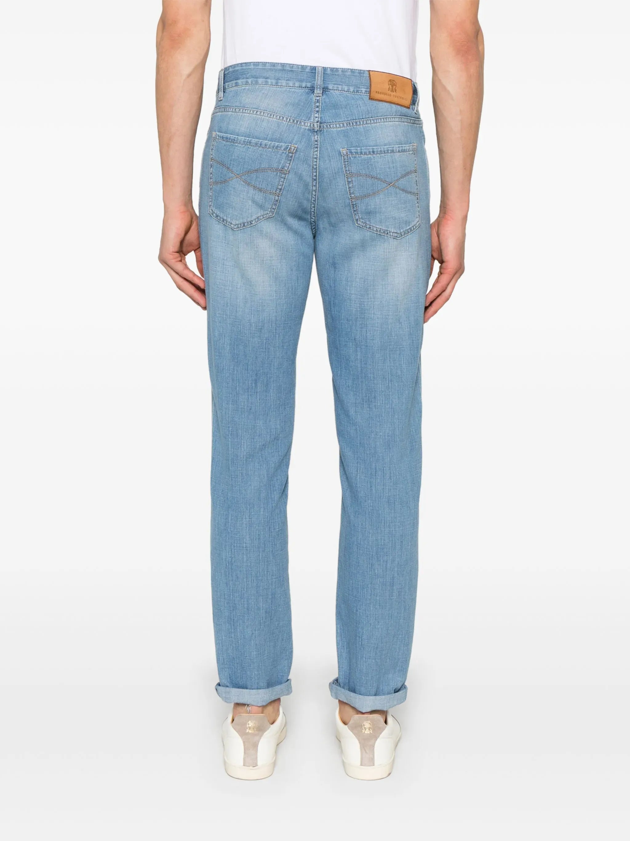 Brunello Cucinelli Traditional Fit Cuffed-Hem Jeans