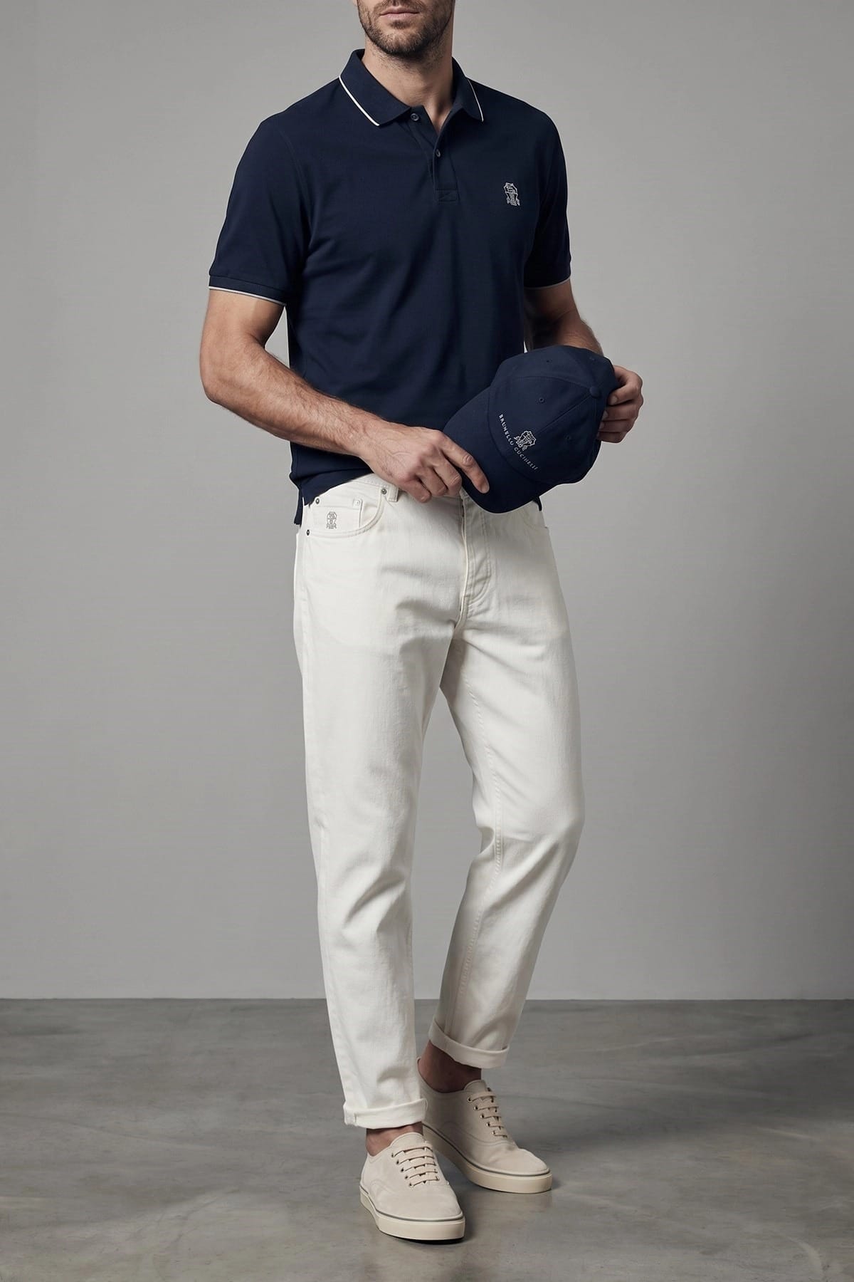 Brunello Cucinelli Brunello Cucinelli Traditional Fit Turn-Up Jeans