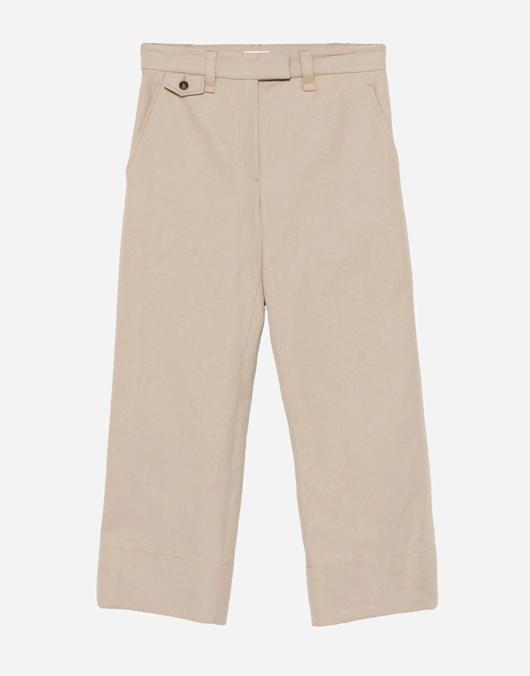 Brunello Cucinelli Twill-Weave Monili Cropped Chino Trousers
