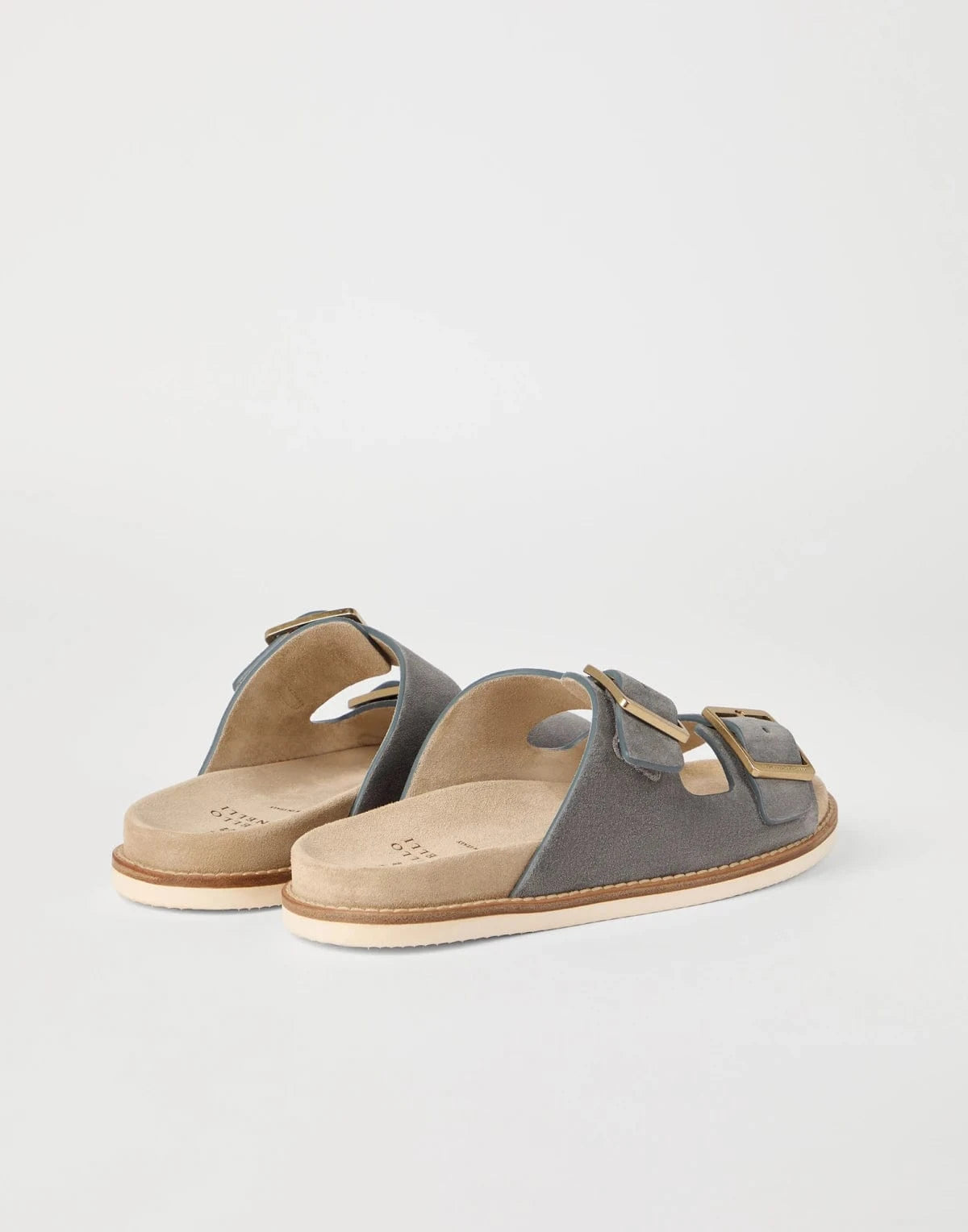 Brunello Cucinelli Urban Washed Suede Slides
