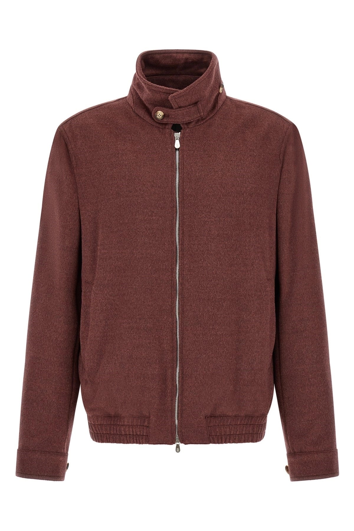 Brunello Cucinelli Virgin Wool Beaver Bomber Jacket