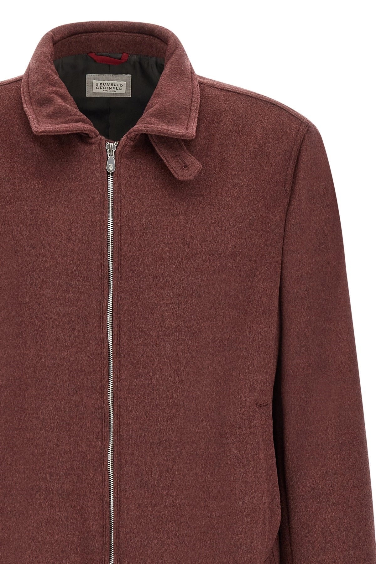 Brunello Cucinelli Virgin Wool Beaver Bomber Jacket