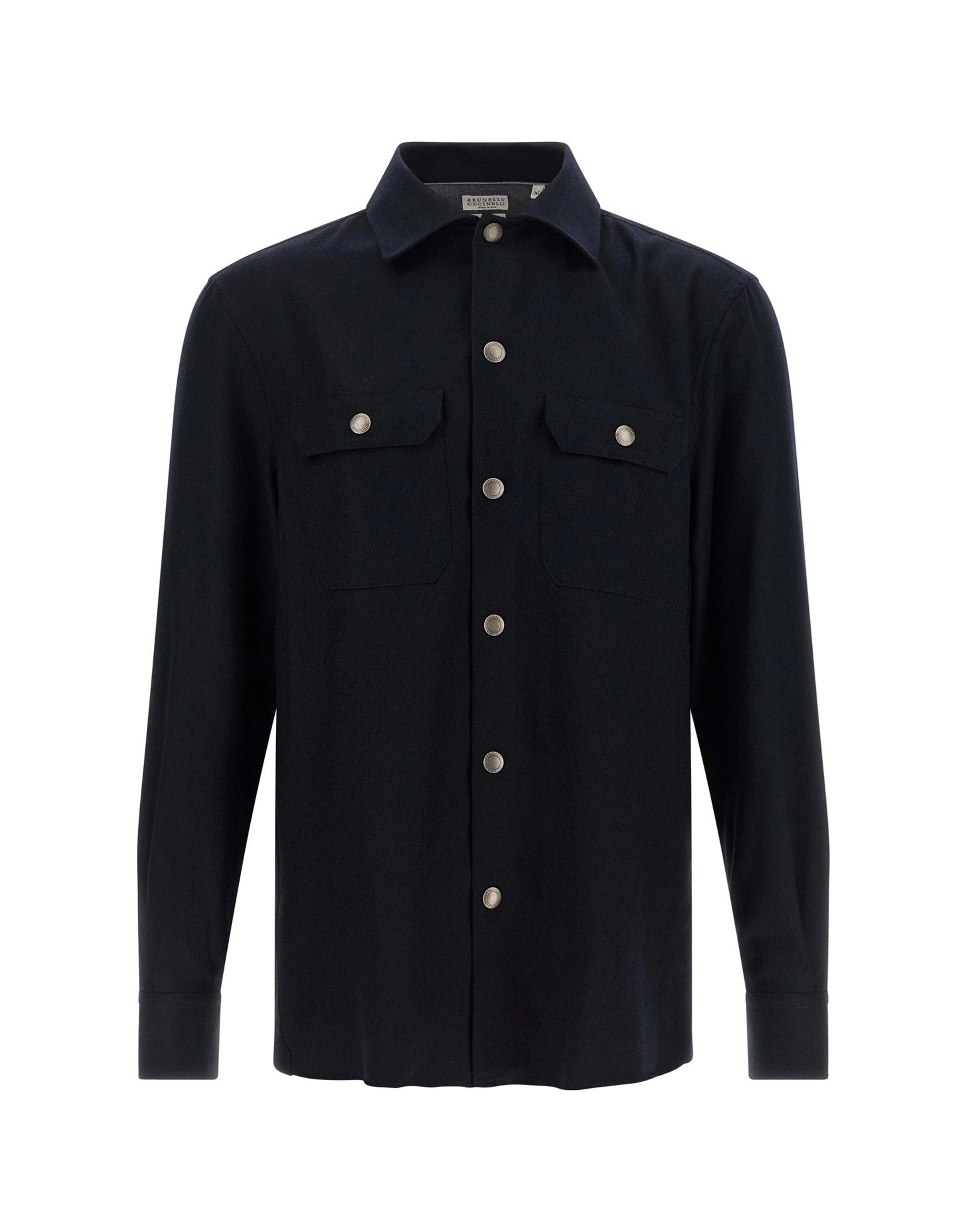 Brunello Cucinelli Virgin Wool Flannel Overshirt
