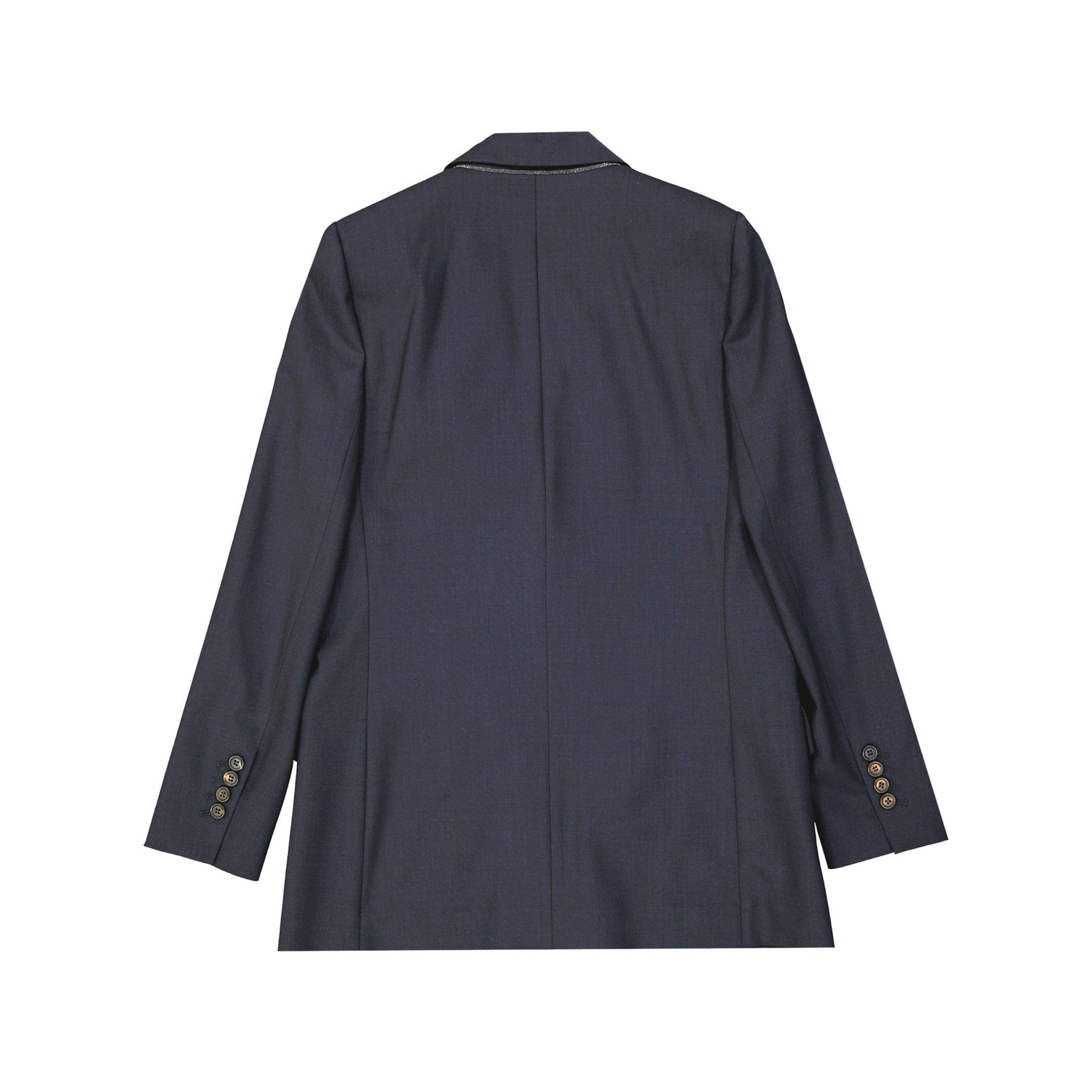 Brunello Cucinelli Virgin Wool Press-Button Blazer - alternate view