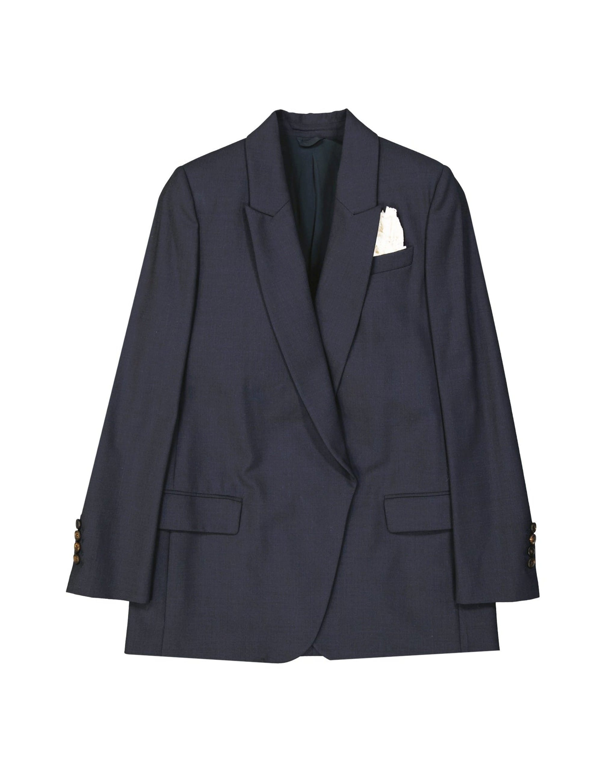 Brunello Cucinelli Virgin Wool Press-Button Blazer