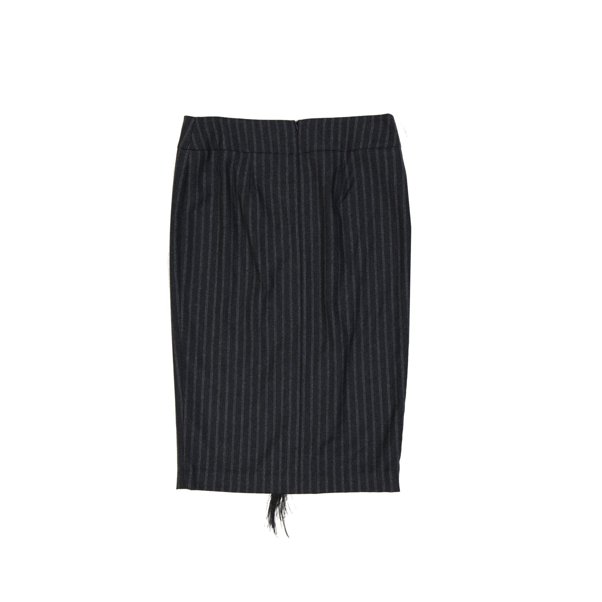 Brunello Cucinelli Virgin Wool Striped Skirt