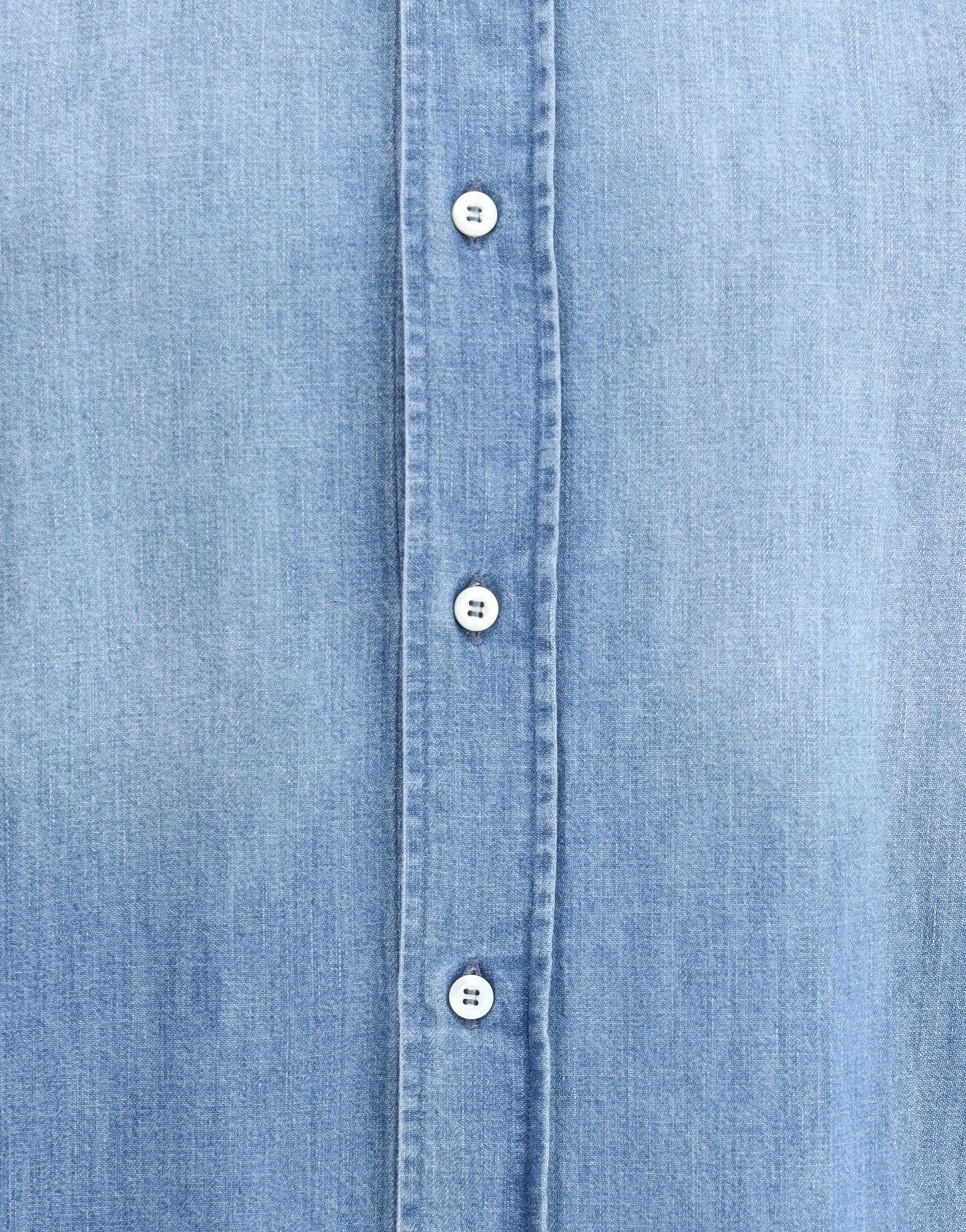 Brunello Cucinelli Washed Denim Cotton Shirt