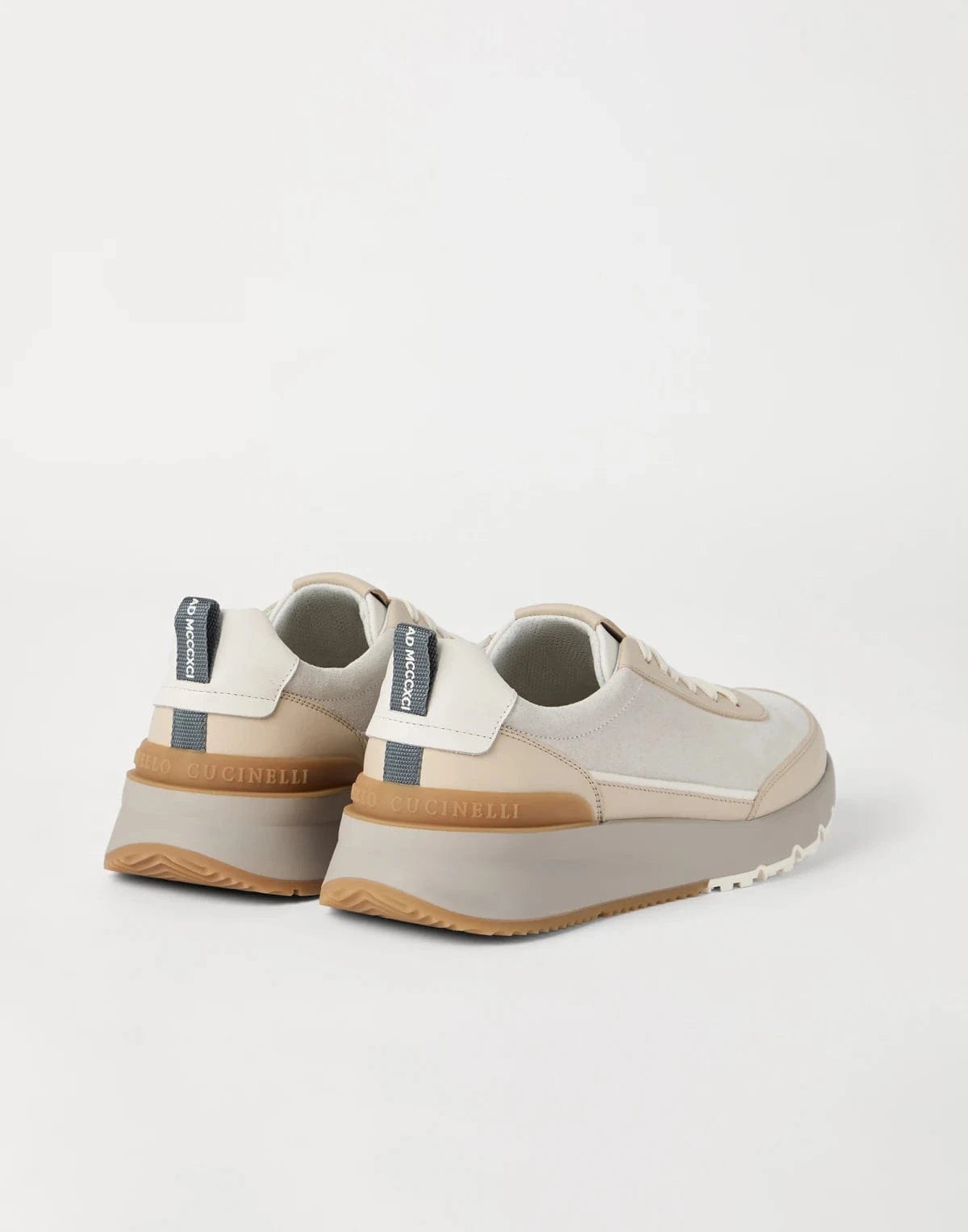 Brunello Cucinelli Washed Suede Semi-Polished Sneakers