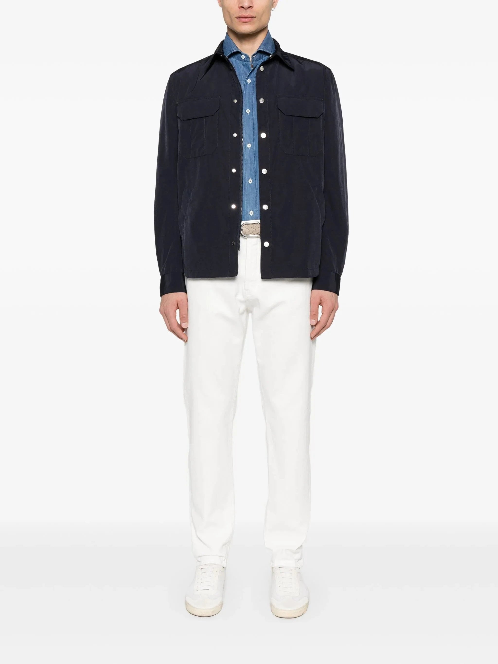 Brunello Cucinelli Water-Resistant Shirt-Style Jacket